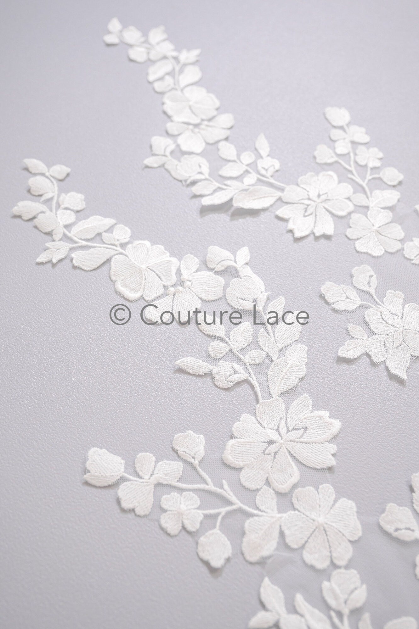 Hochzeit Blumen Applikation/ Blumen Spitze Applikation/ romantisches Kleid Spitzen Applikation/ Braut Blatt Applikationen// A23-360
