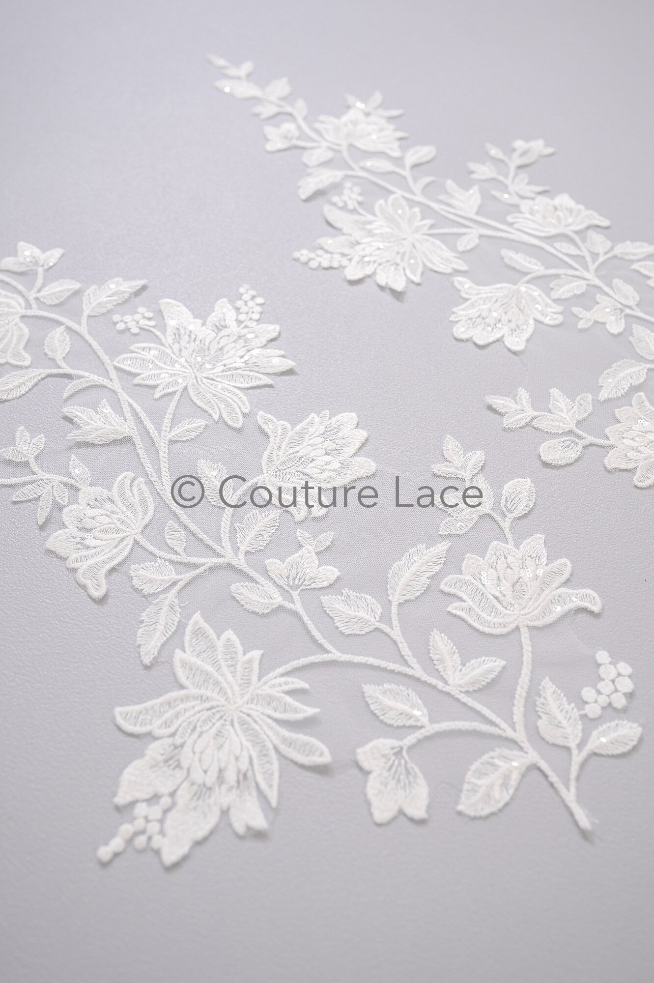 Hochzeit Blumen Applikationen/ Blumen Spitzen Applikationen/ romantisches Kleid Applikationen/ Blatt Applikationen// A23-362