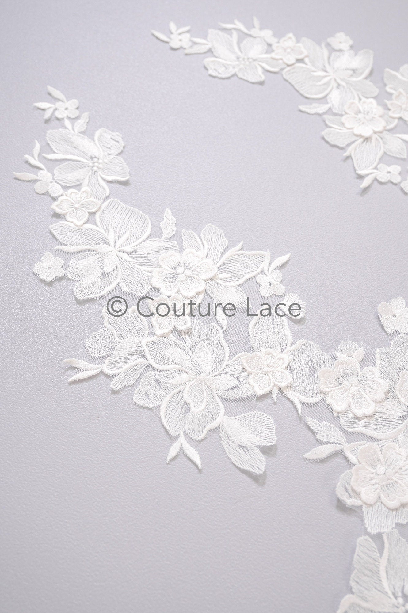 3D Blumen Applikationen/ Blumen Spitze Hochzeit Aufnäher/ romantisches Kleid Applikationen/ Blatt Applikationen// A23-363