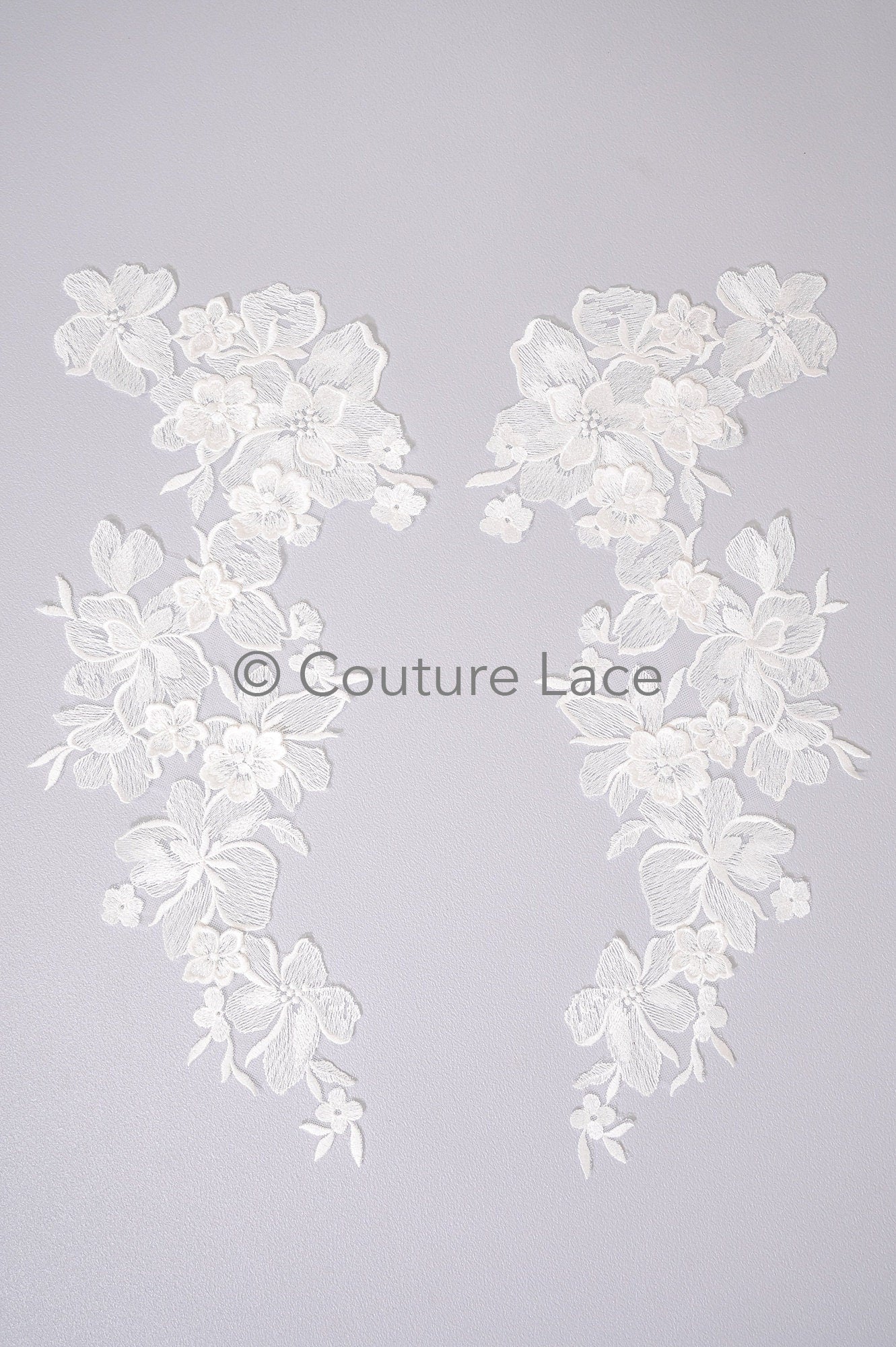 3D Blumen Applikationen/ Blumen Spitze Hochzeit Aufnäher/ romantisches Kleid Applikationen/ Blatt Applikationen// A23-363