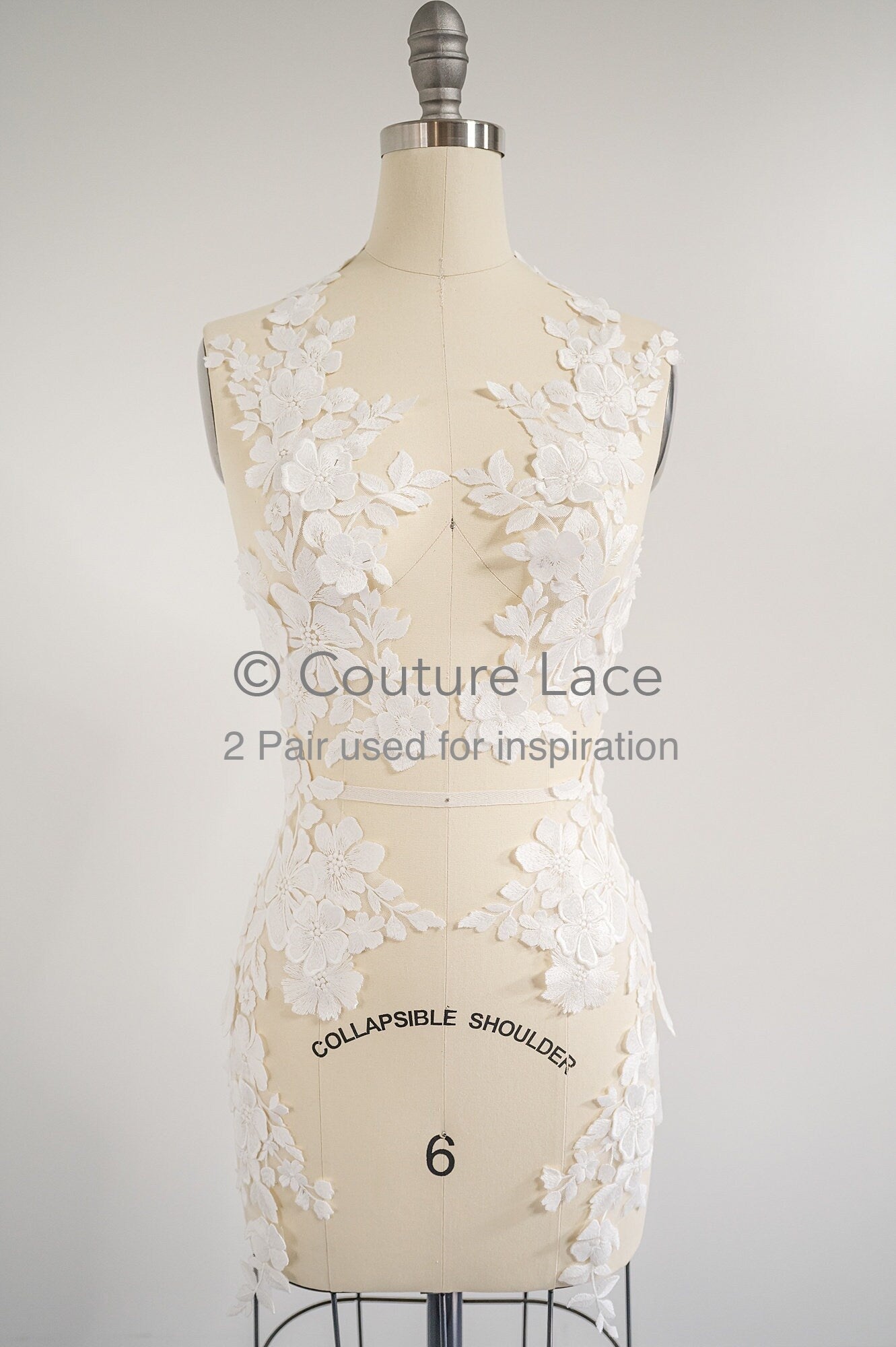 3D Blumen Applikationen/ Blumen Spitze Hochzeit Applikationen/ romantisches Kleid Applikationen/ Blatt Applikationen// A23-365