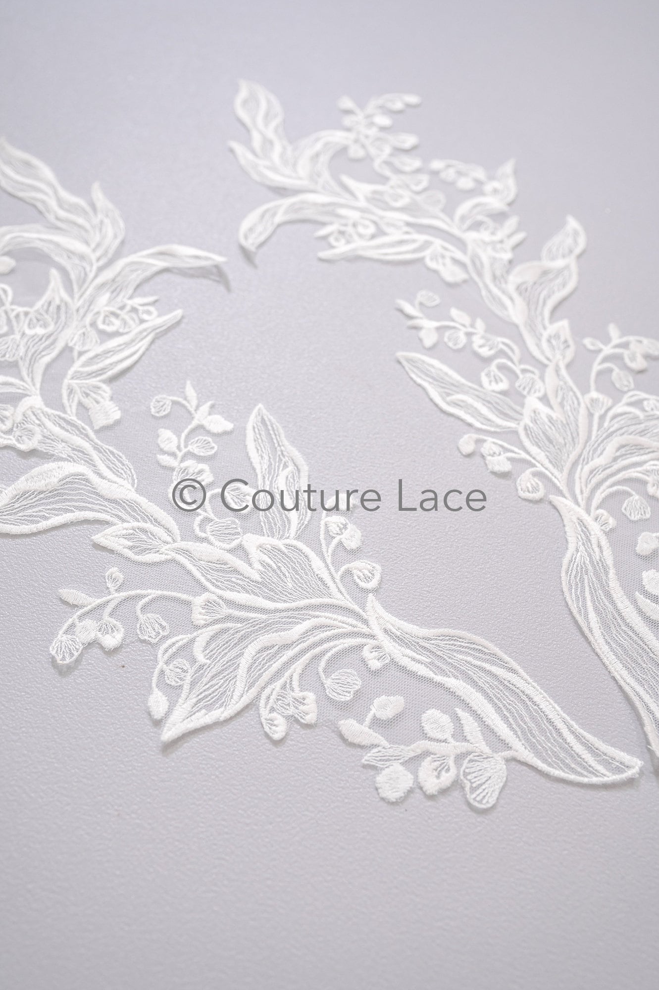 Hochzeit Blumen Applikation/ Blumen Spitze Applikation/ romantisches Kleid Spitzen Applikation/ Braut Blatt Applikationen// A23-367