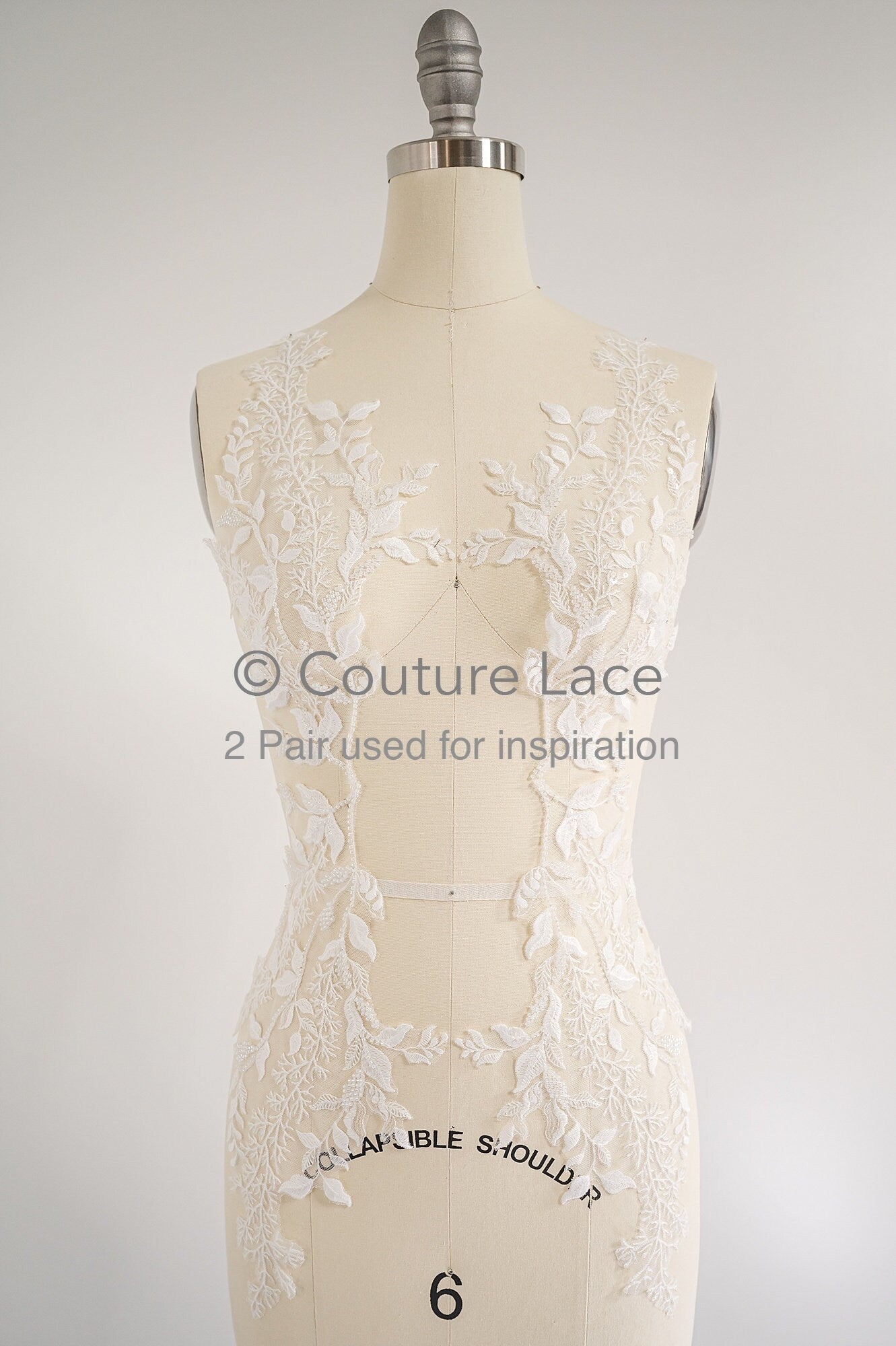 Hochzeit Blumen Applikation/ Blumen Spitzen Applikation/ romantische Spitzen Applikation/ Blatt Applikation// A23-368