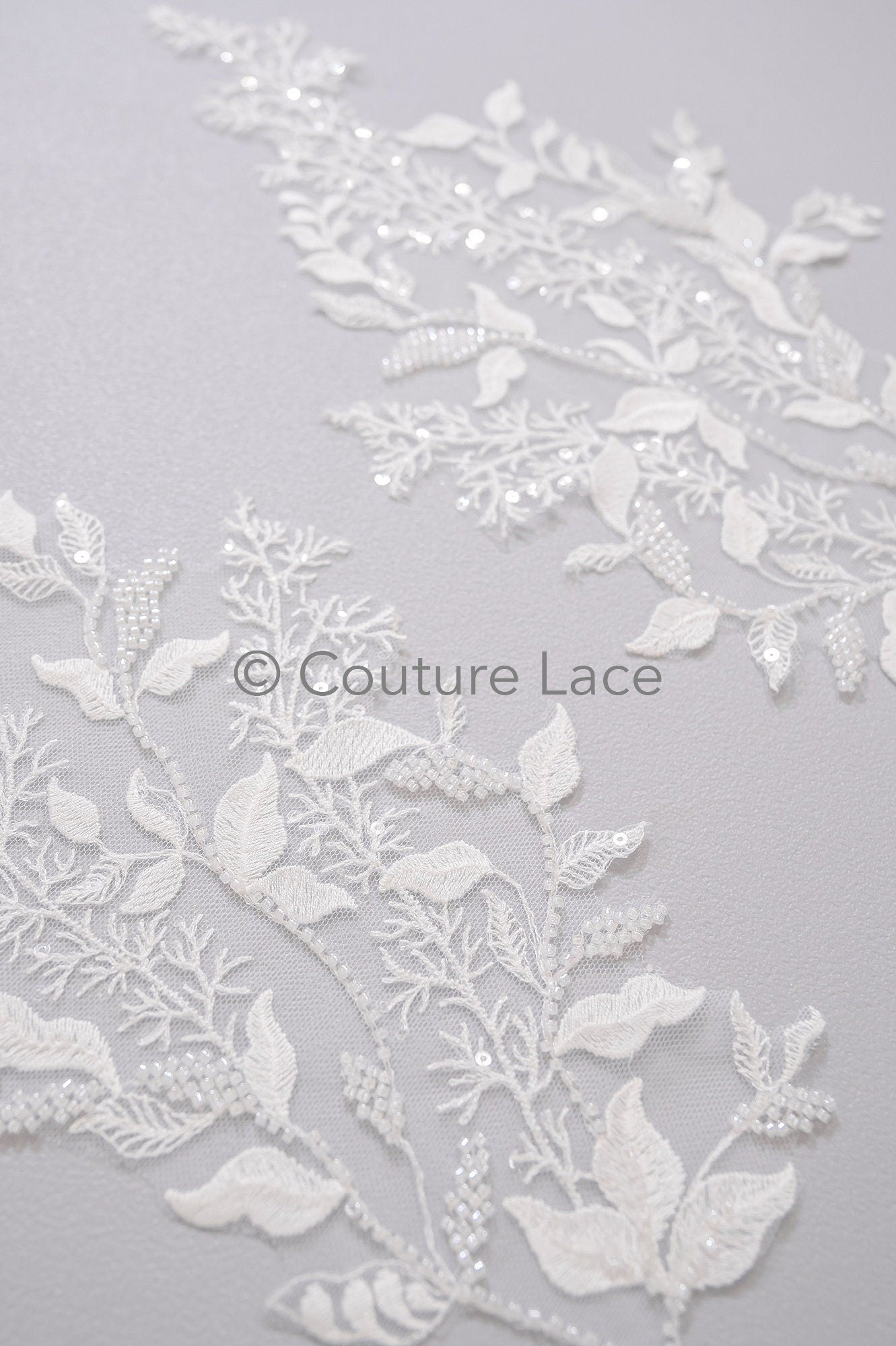 Hochzeit Blumen Applikation/ Blumen Spitzen Applikation/ romantische Spitzen Applikation/ Blatt Applikation// A23-368
