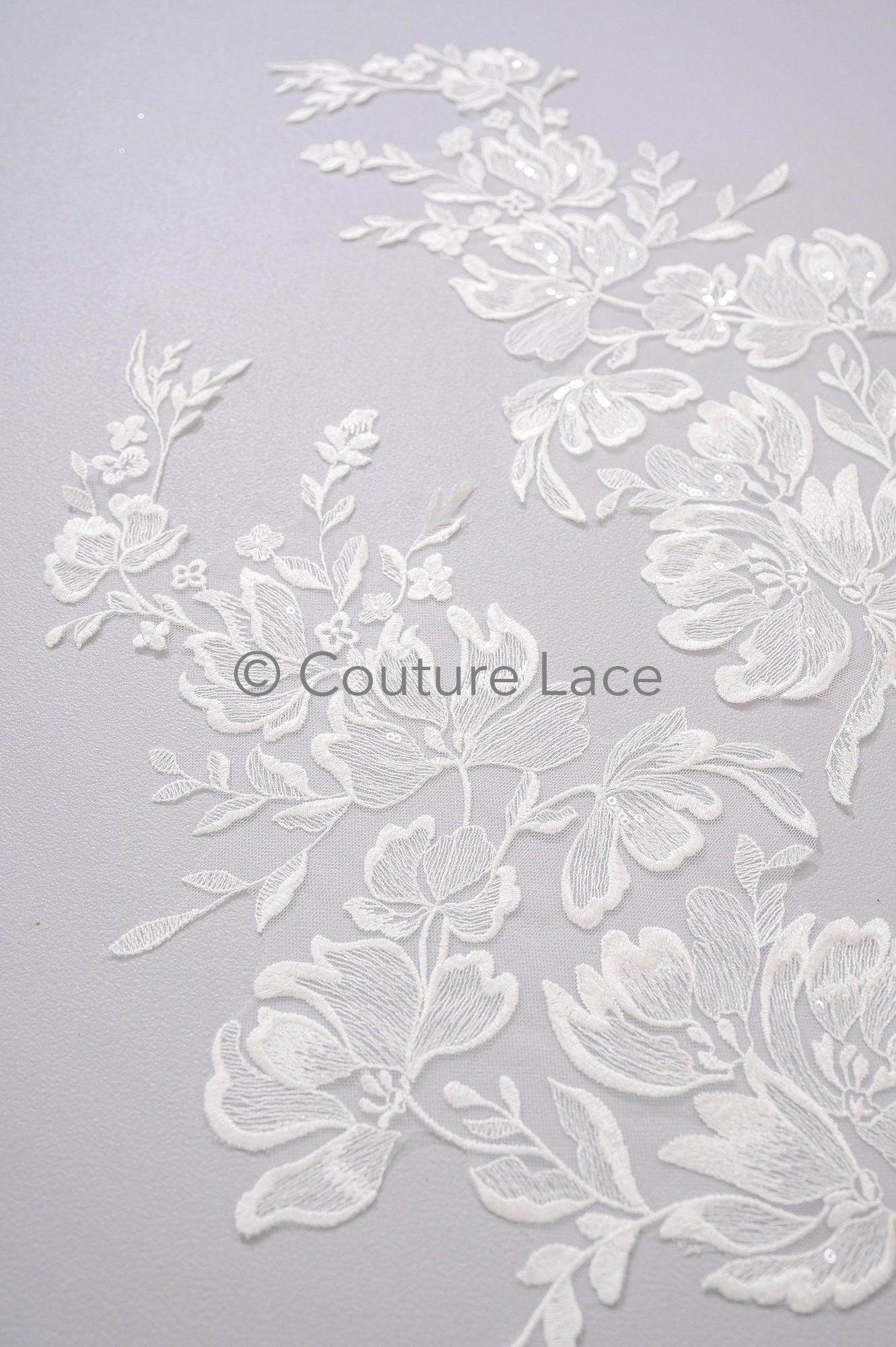 Hochzeit Blumen Applikationen/ Blumen Spitzen Applikationen/ romantisches Kleid Applikationen/ Blatt Applikationen// A23-369