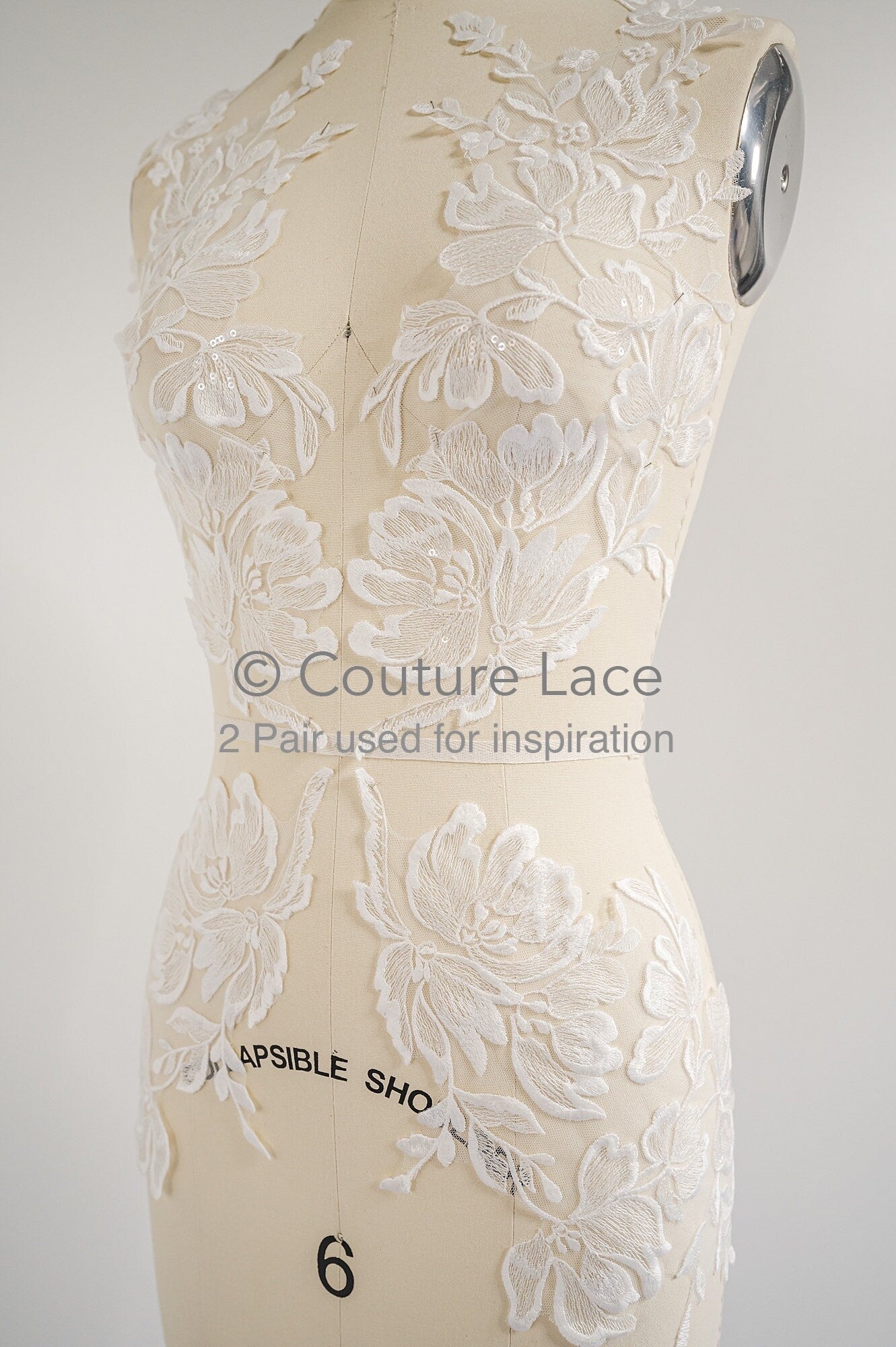 Hochzeit Blumen Applikationen/ Blumen Spitzen Applikationen/ romantisches Kleid Applikationen/ Blatt Applikationen// A23-369