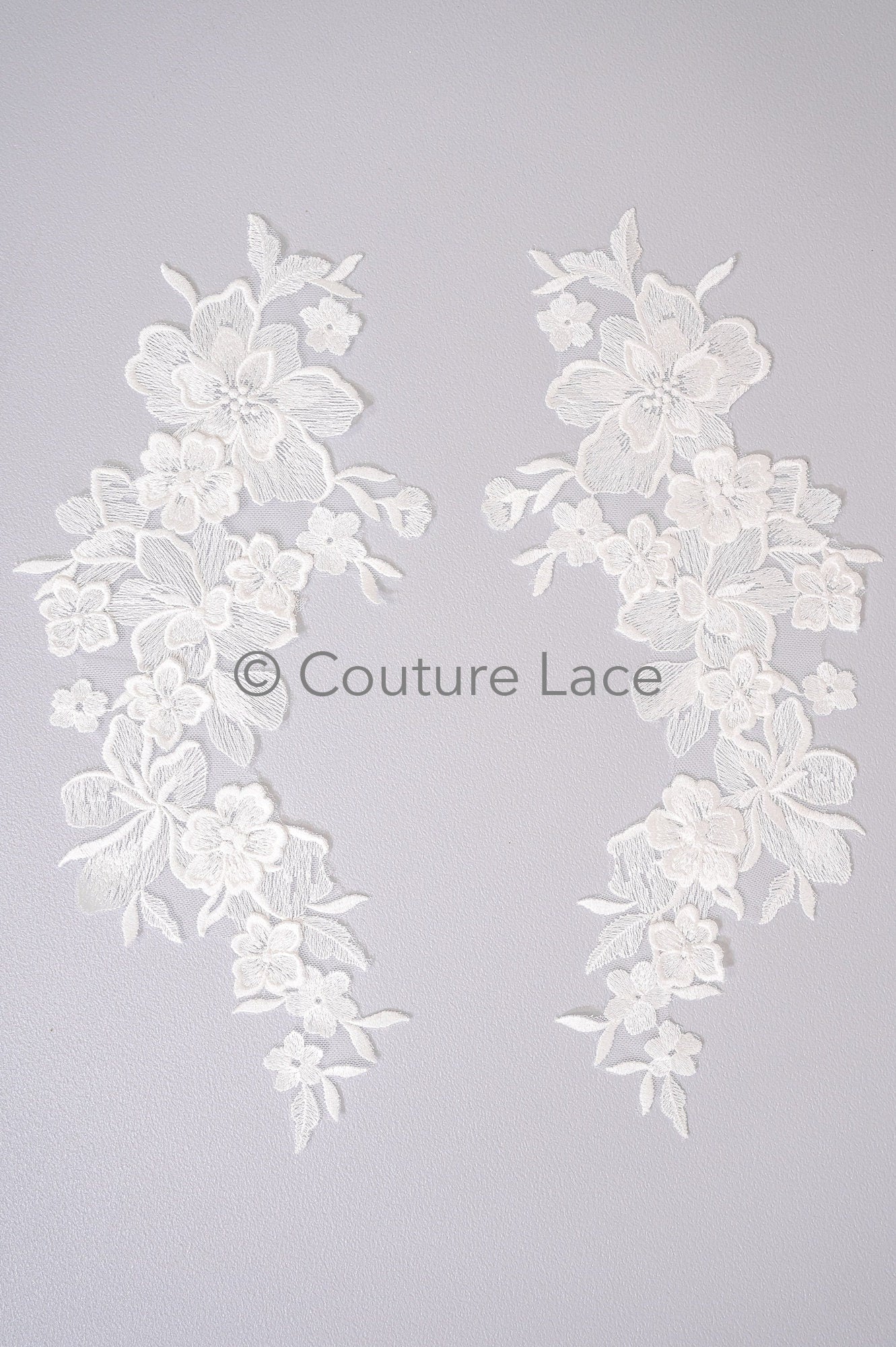 3D Blumen Applikationen/ Blumen Spitze Hochzeit Applikationen/ romantisches Kleid Applikationen/ Blatt Applikationen// A23-370