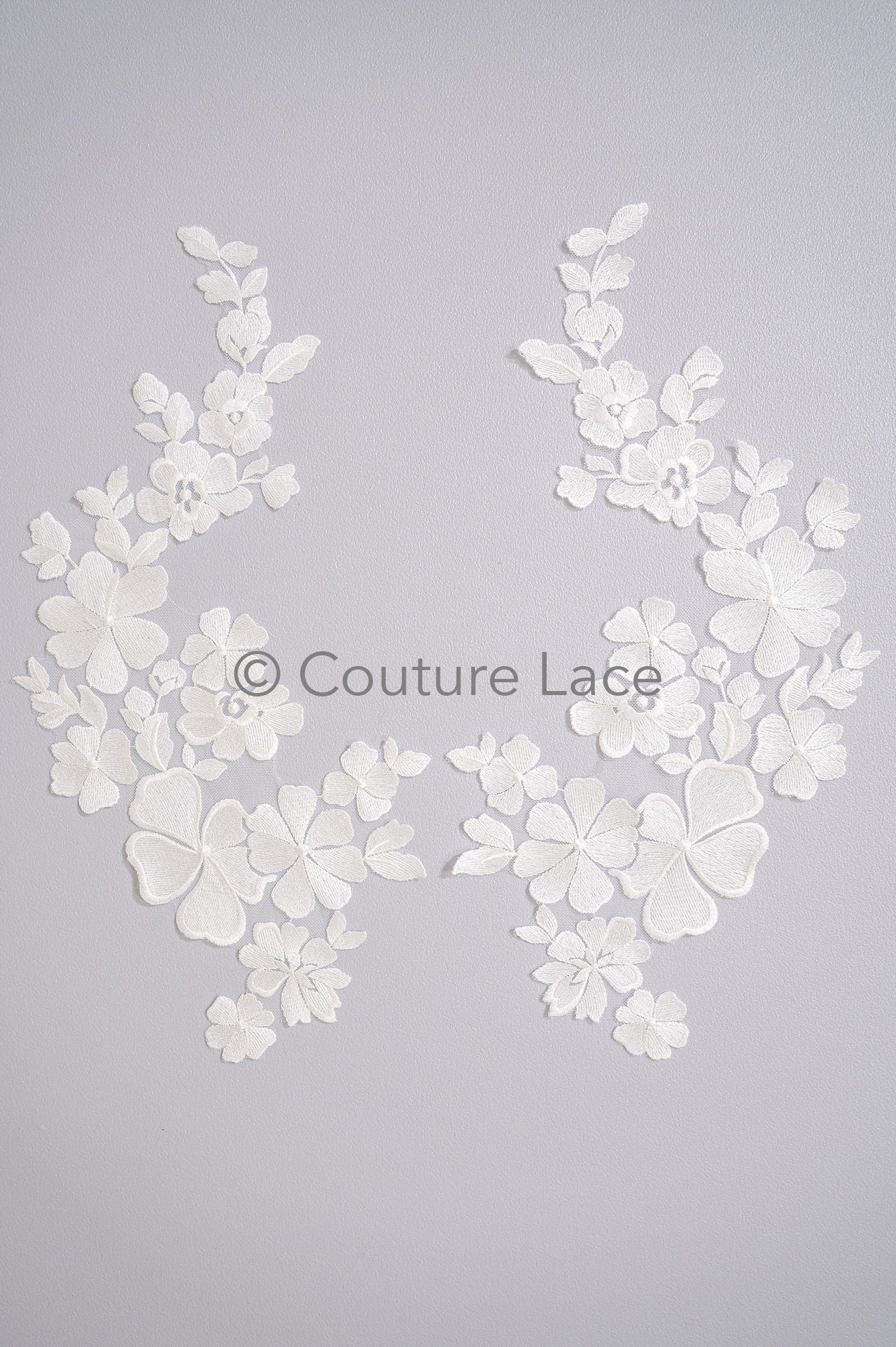 Hochzeit Blumen Applikation/ Blumen Spitze Applikation/ romantisches Kleid Spitzen Applikation/ Braut Blatt Applikationen// A23-359