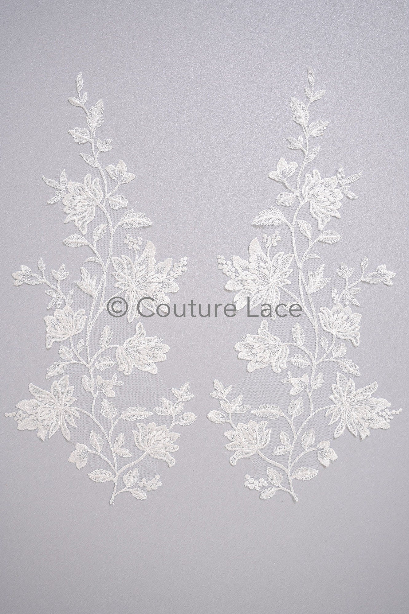 Hochzeit Blumen Applikationen/ Blumen Spitzen Applikationen/ romantisches Kleid Applikationen/ Blatt Applikationen// A23-362