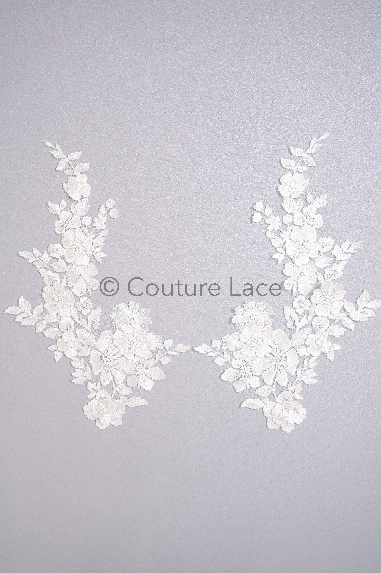 3D Blumen Applikationen/ Blumen Spitze Hochzeit Applikationen/ romantisches Kleid Applikationen/ Blatt Applikationen// A23-365