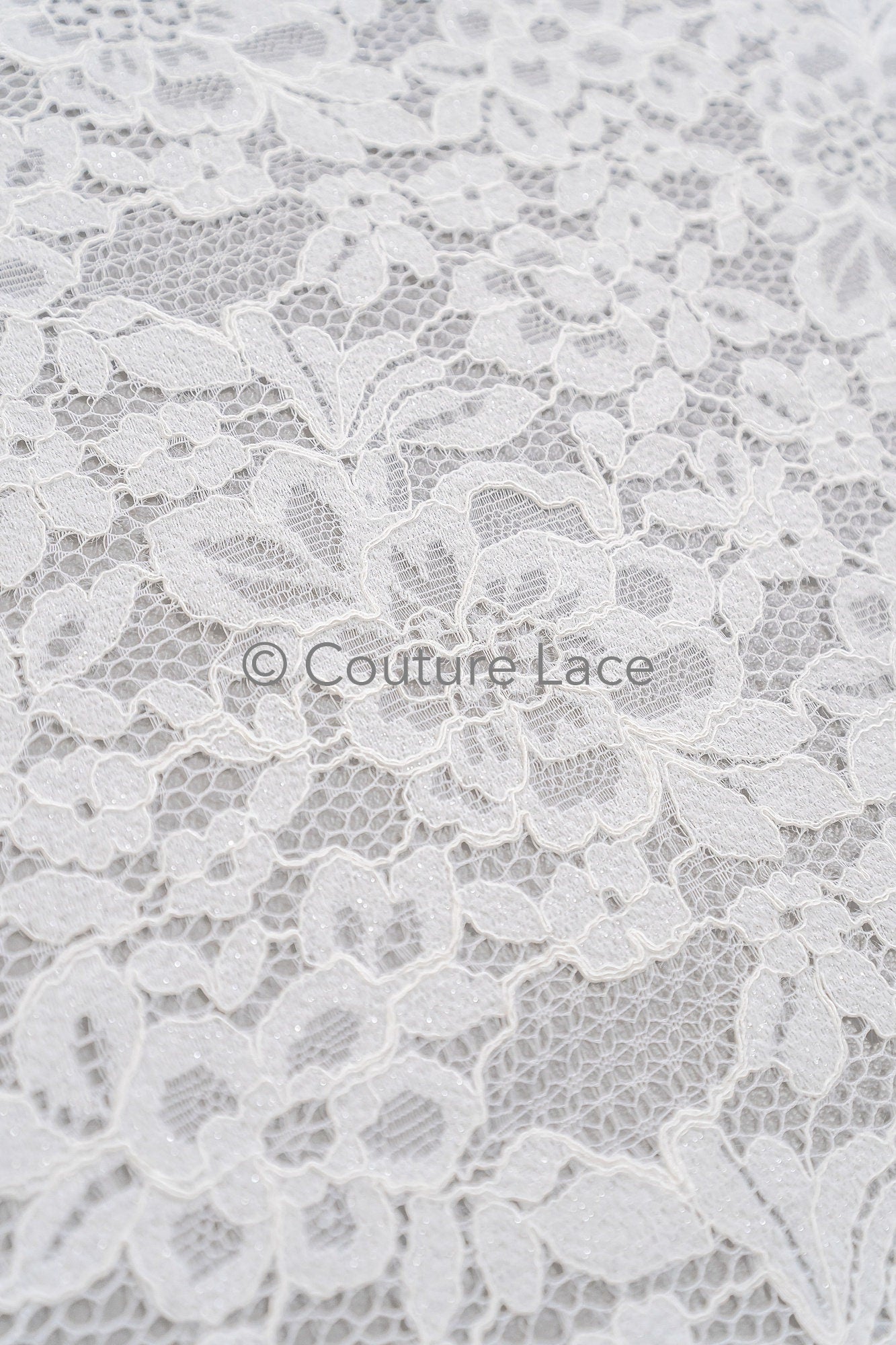 French Chantilly lace/ bridal lace/ Raschel lace/ Off-White Boho bridal lace/ French floral lace// L23-645
