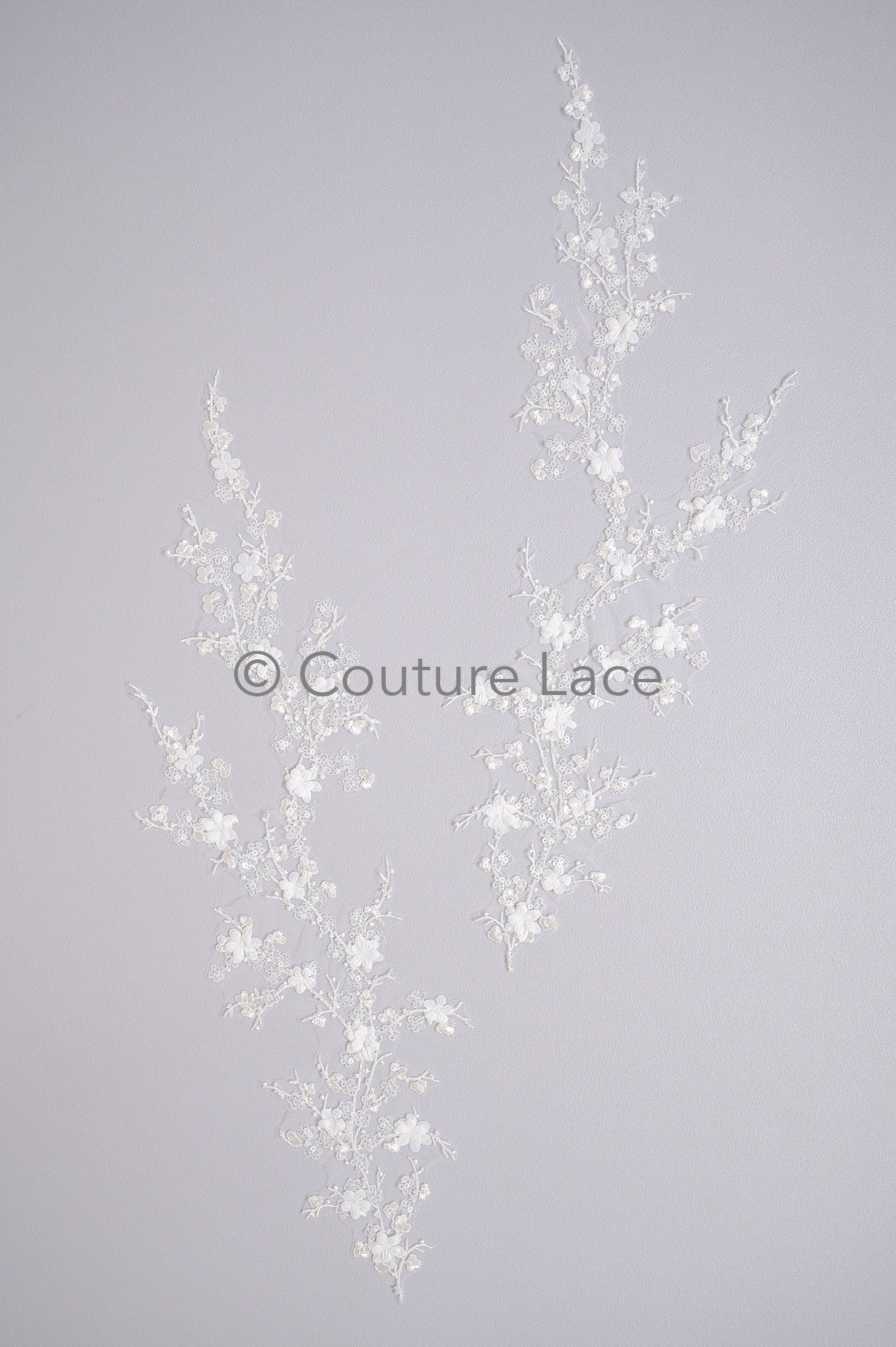 Hochzeit Kleid Spitze Applikation / Perlen Braut Aufnäher / 3D Perlen Blumen Applikation / Braut Blatt Applikation / A23-348