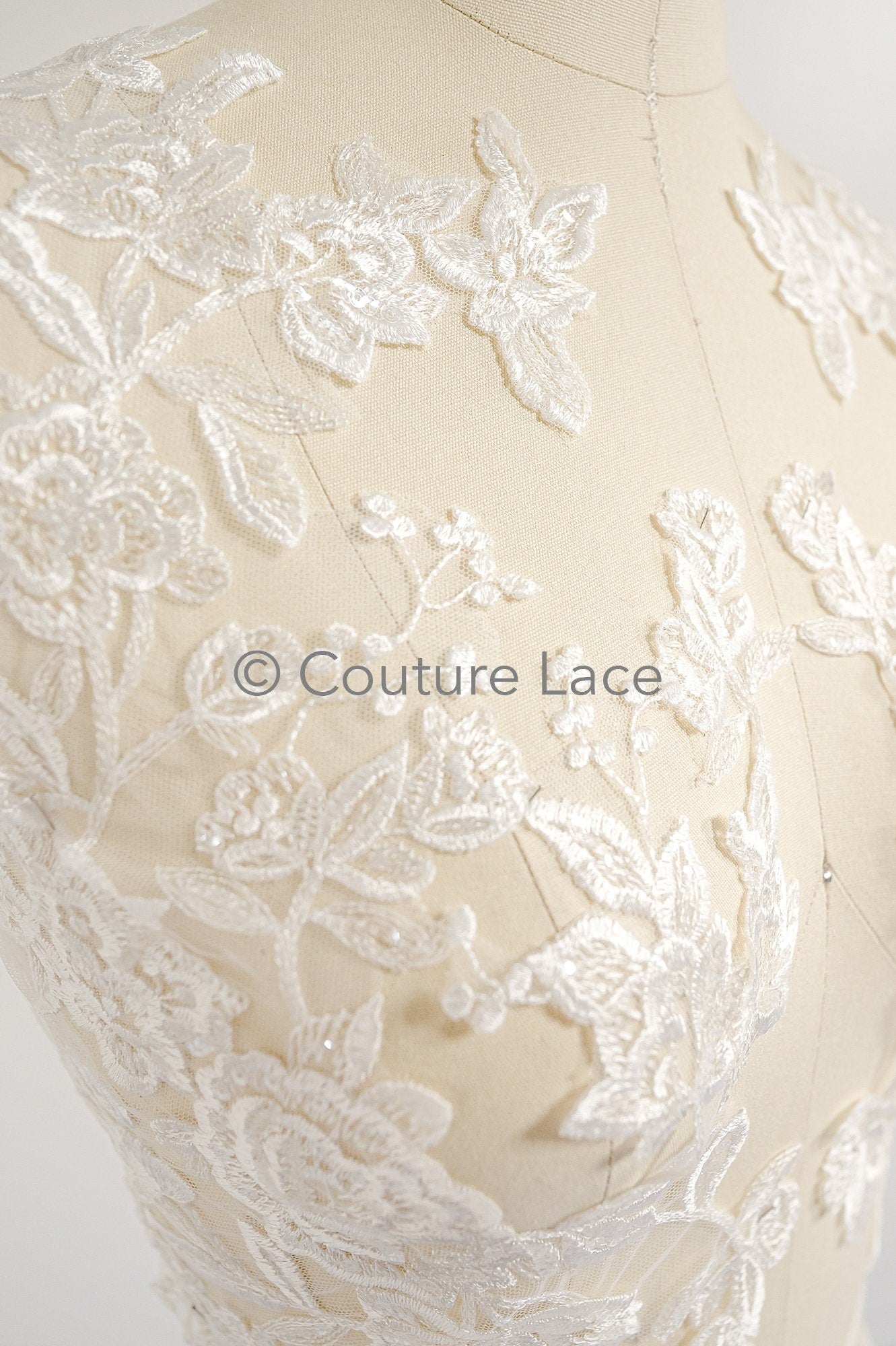 Hochzeit Blumen Applikation/ Blumen Spitzen Applikation/ romantisches Kleid Applikationen/ Blatt Applikationen/ A23-349