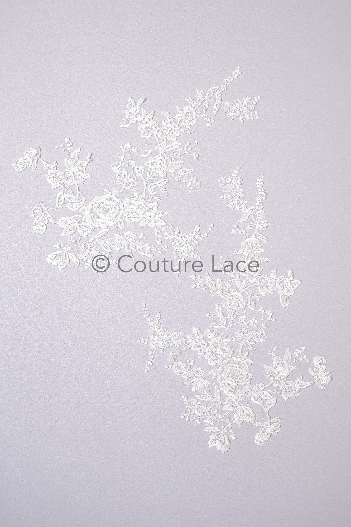 Hochzeit Blumen Applikation/ Blumen Spitzen Applikation/ romantisches Kleid Applikationen/ Blatt Applikationen/ A23-349