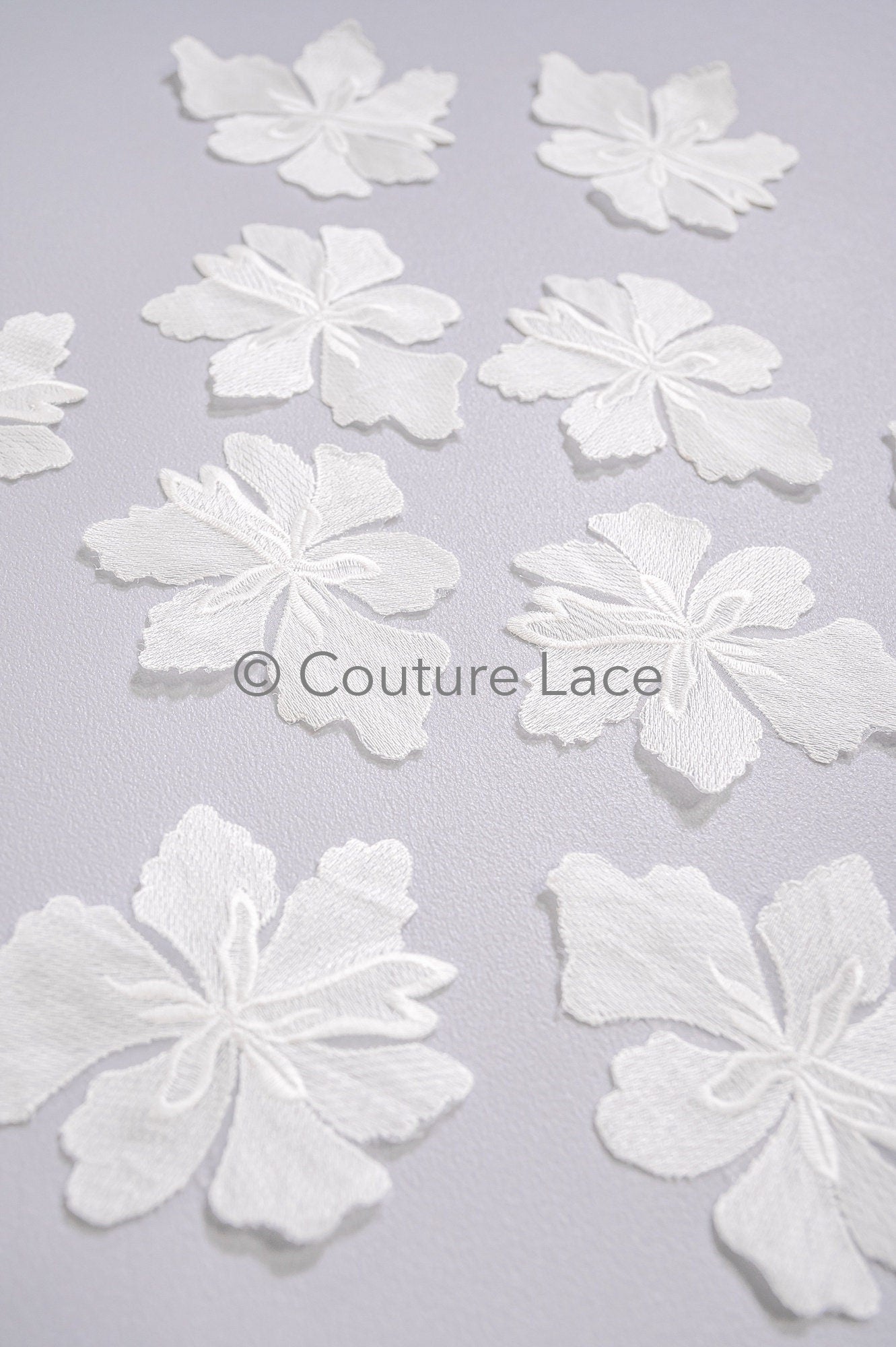 Wedding flower applique/ floral lace applique/ romantic dress applique/ leaf applique/ A23-350