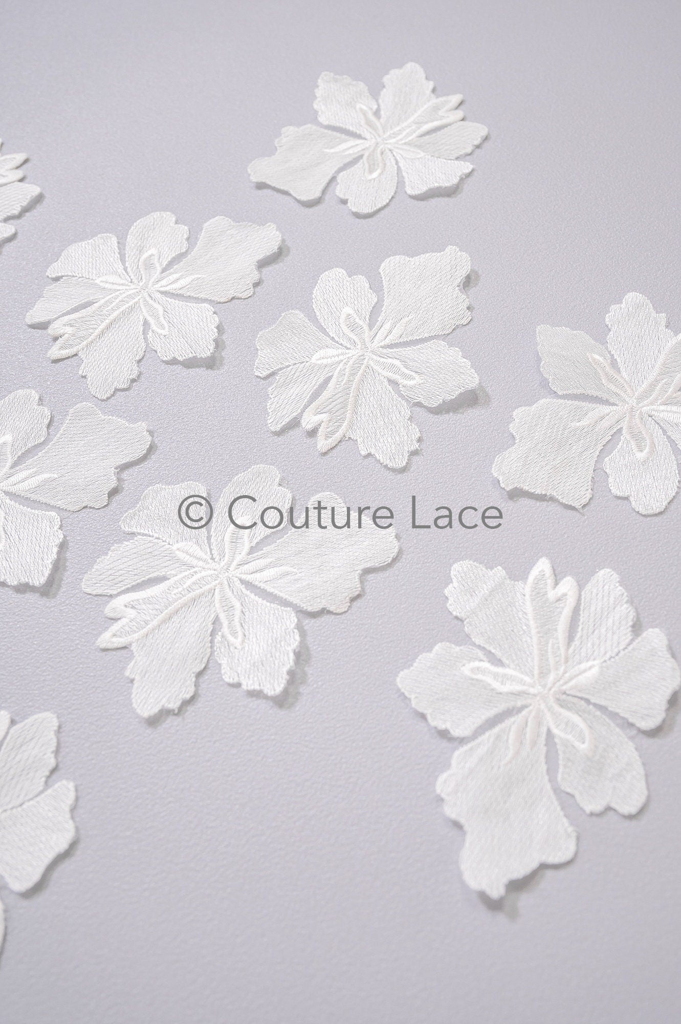 Wedding flower applique/ floral lace applique/ romantic dress applique/ leaf applique/ A23-350