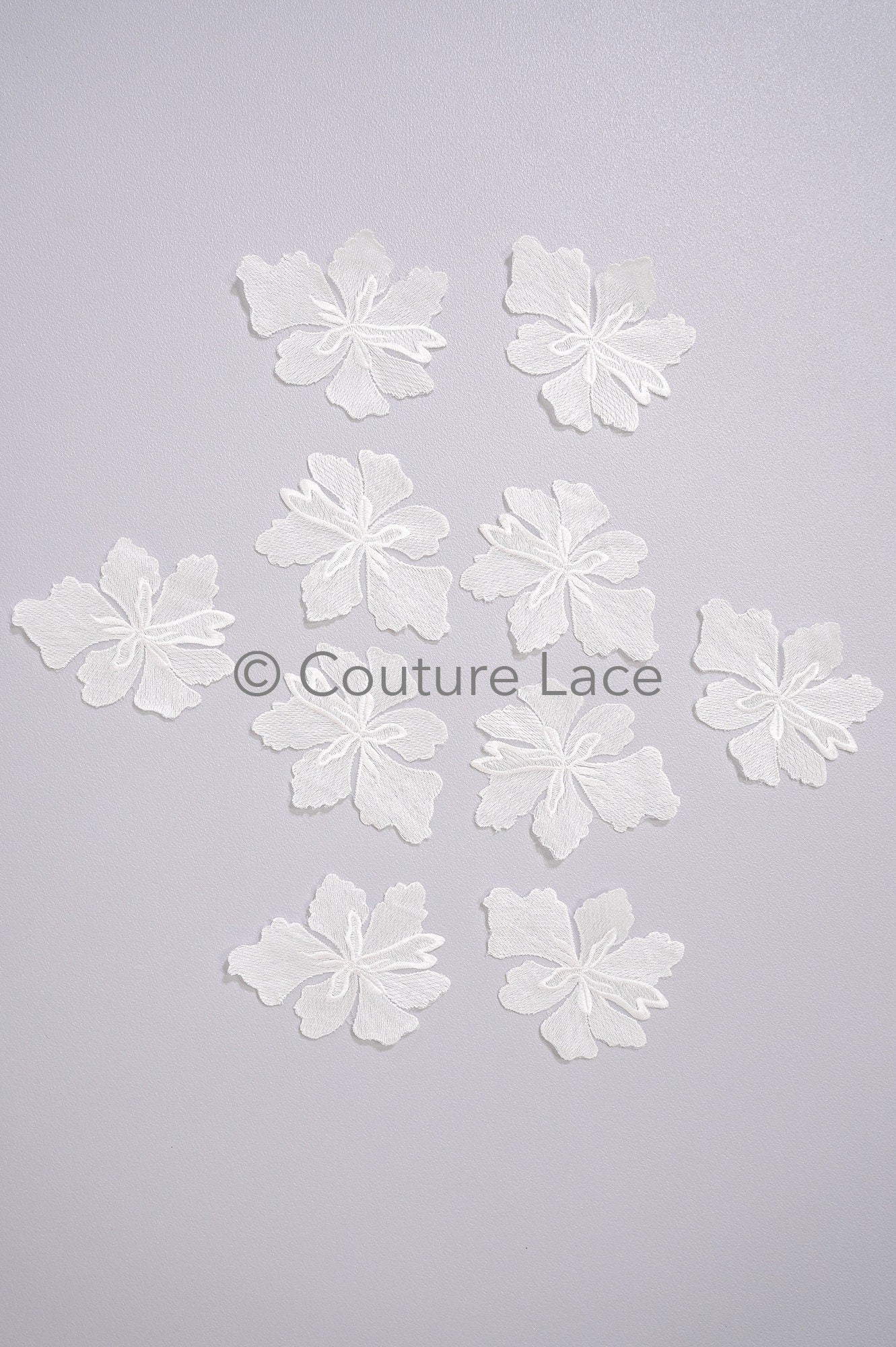 Wedding flower applique/ floral lace applique/ romantic dress applique/ leaf applique/ A23-350