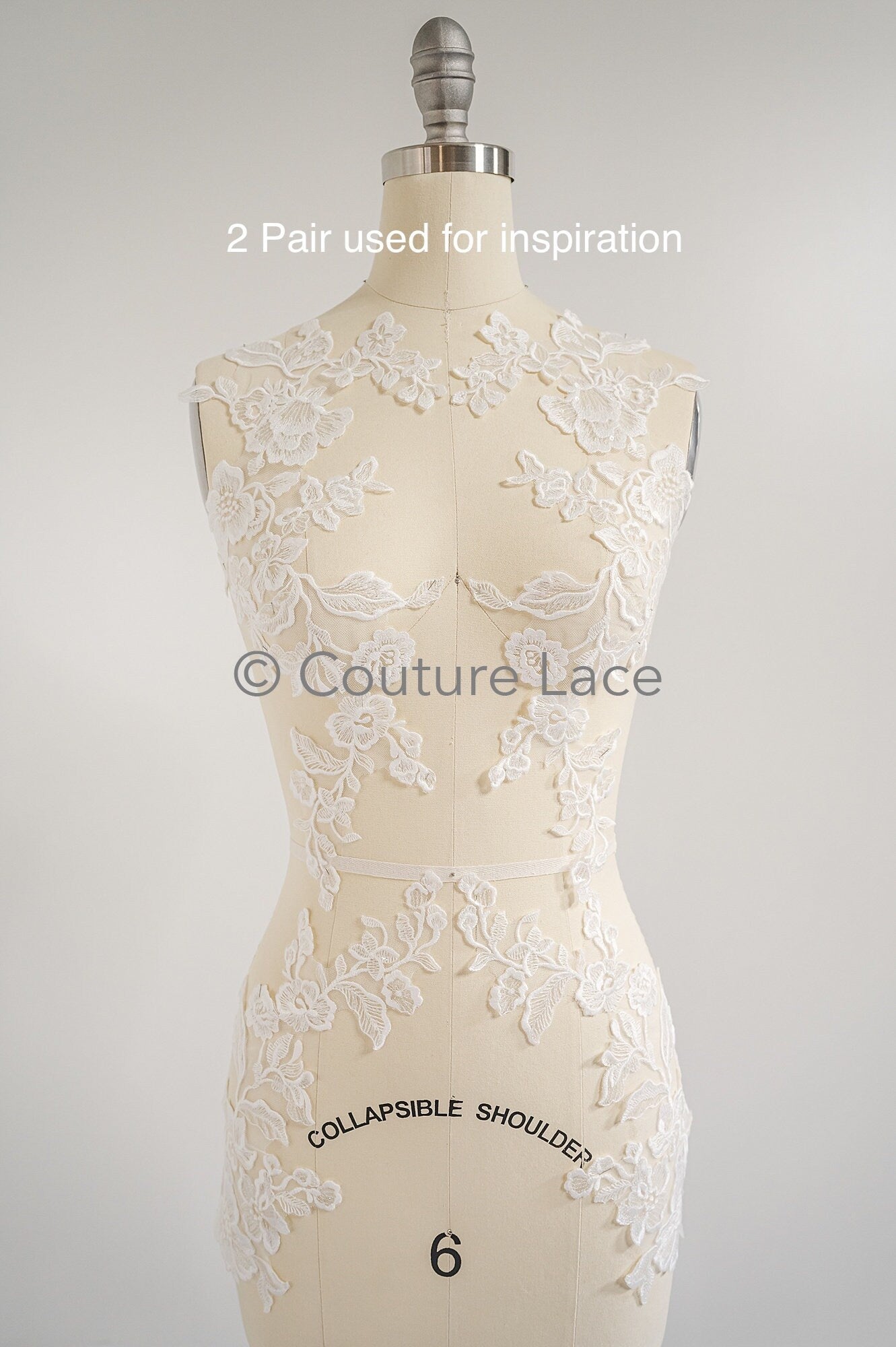 Hochzeit Blumen Applikation/ Blumen Spitzen Applikation/ romantisches Kleid Applikationen/ Blatt Applikationen/ A23-353