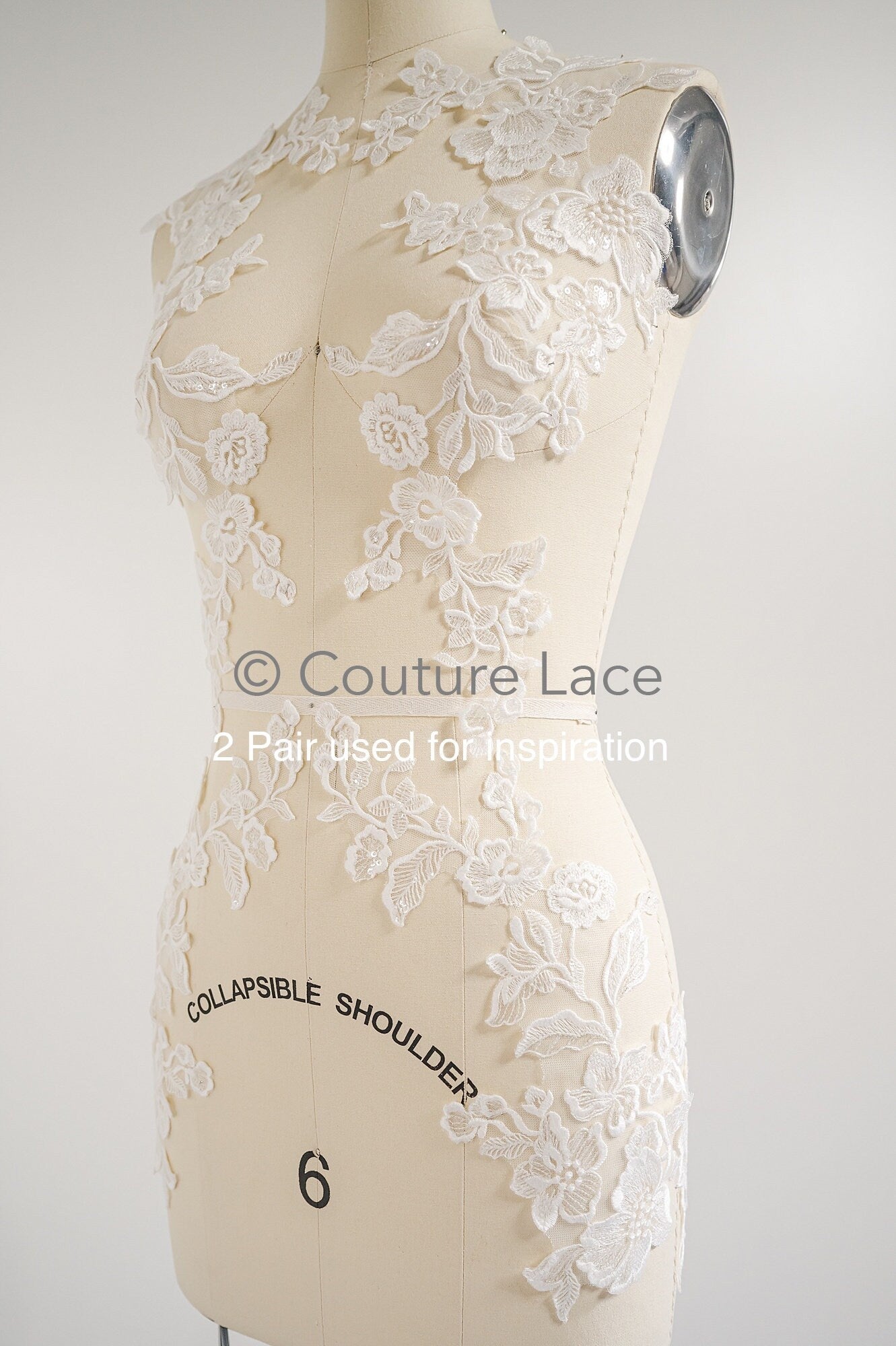 Hochzeit Blumen Applikation/ Blumen Spitzen Applikation/ romantisches Kleid Applikationen/ Blatt Applikationen/ A23-353
