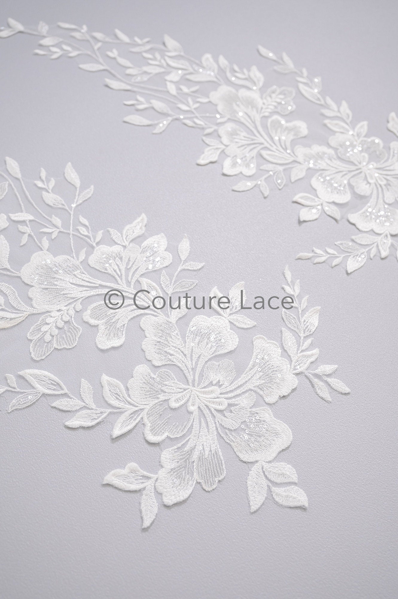 Hochzeit Blumen Applikation/ Blumen Spitzen Applikation/ romantisches Kleid Applikationen/ Blatt Applikationen/ A23-354