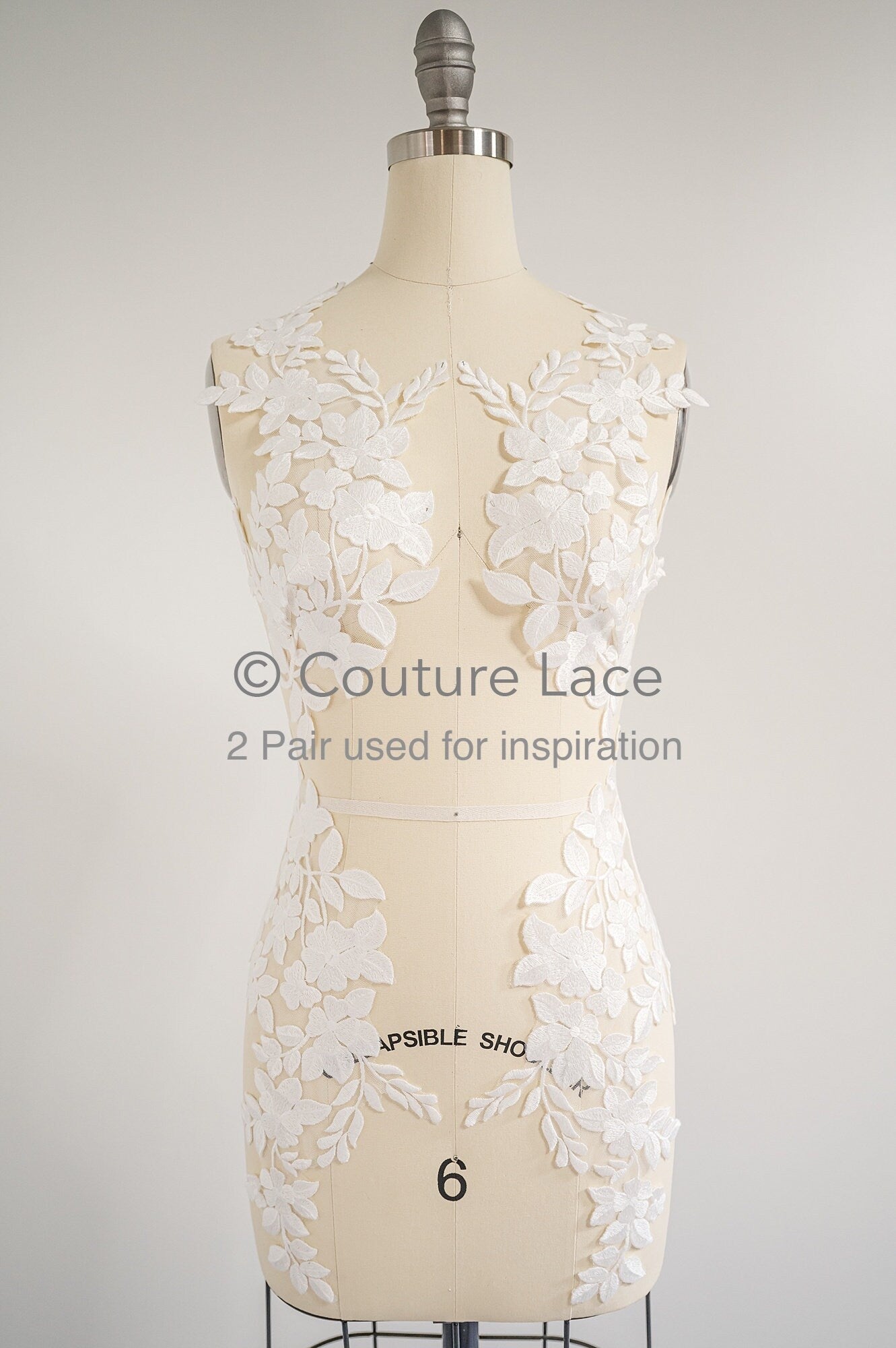 Hochzeit Blumen Applikation/ Blumen Spitze Applikation/ romantisches Kleid Applikationen/ Blatt Applikationen// A23-355