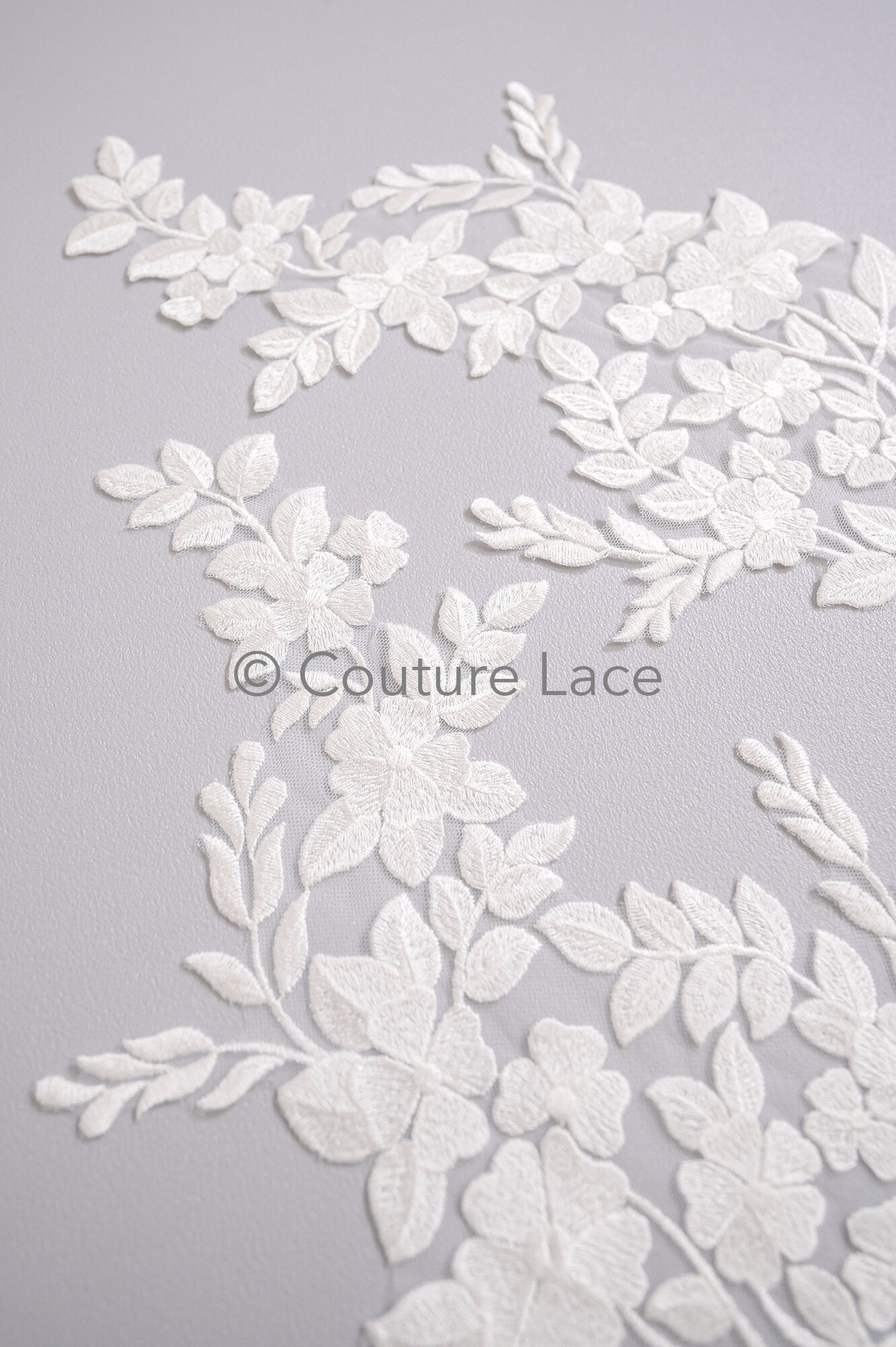Hochzeit Blumen Applikation/ Blumen Spitze Applikation/ romantisches Kleid Applikationen/ Blatt Applikationen// A23-355