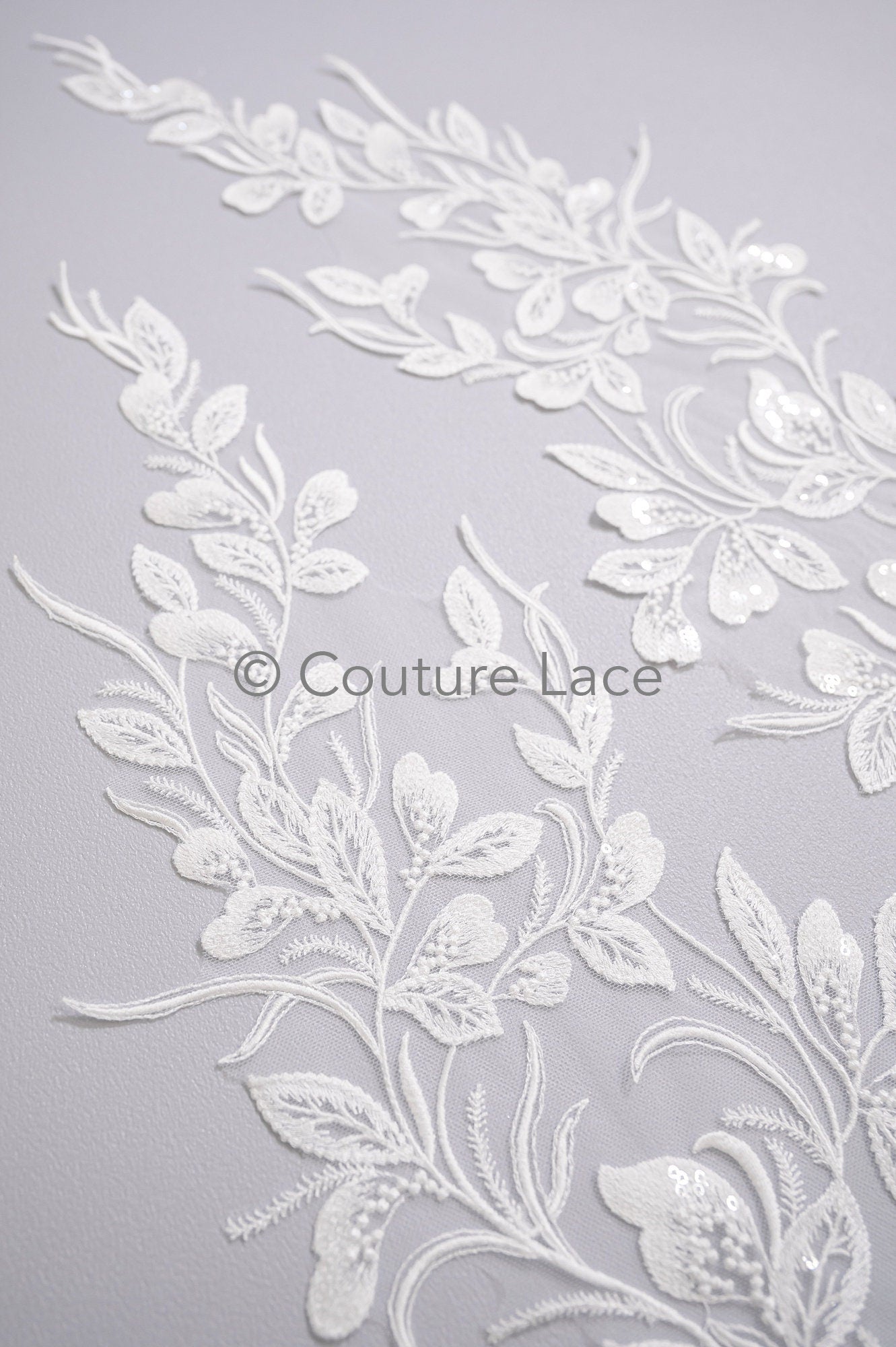 Hochzeit Blumen Applikation/ Blumen Spitzen Applikationen/ romantisches Kleid Applikationen/ Blatt Applikationen// A23-356