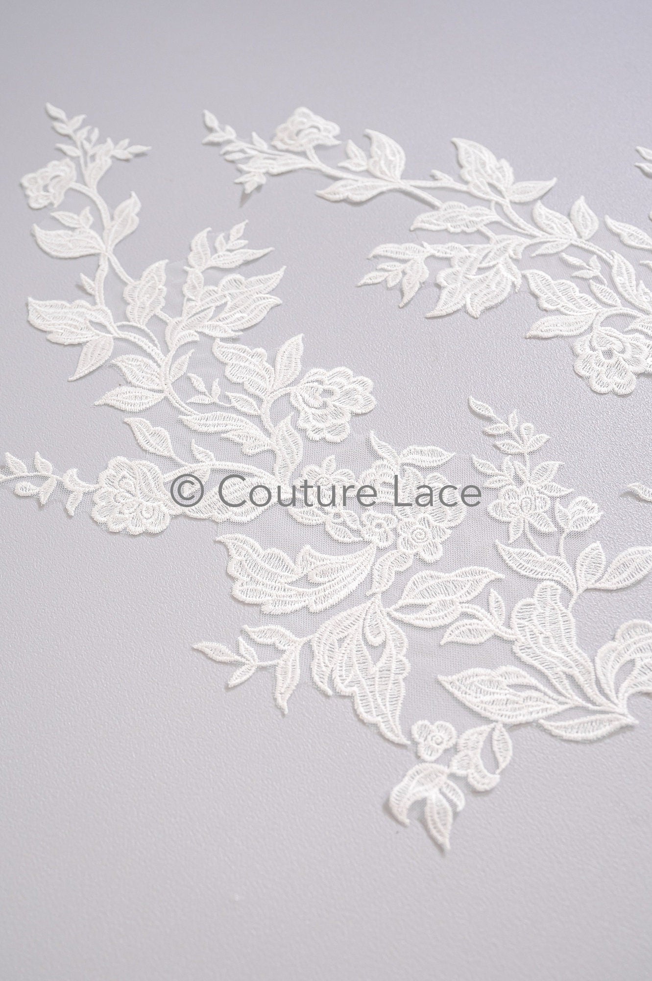 Hochzeit Blumen Applikationen/ Blumen Spitzen Applikationen/ romantisches Kleid Applikationen/ Blatt Applikationen// A23-357