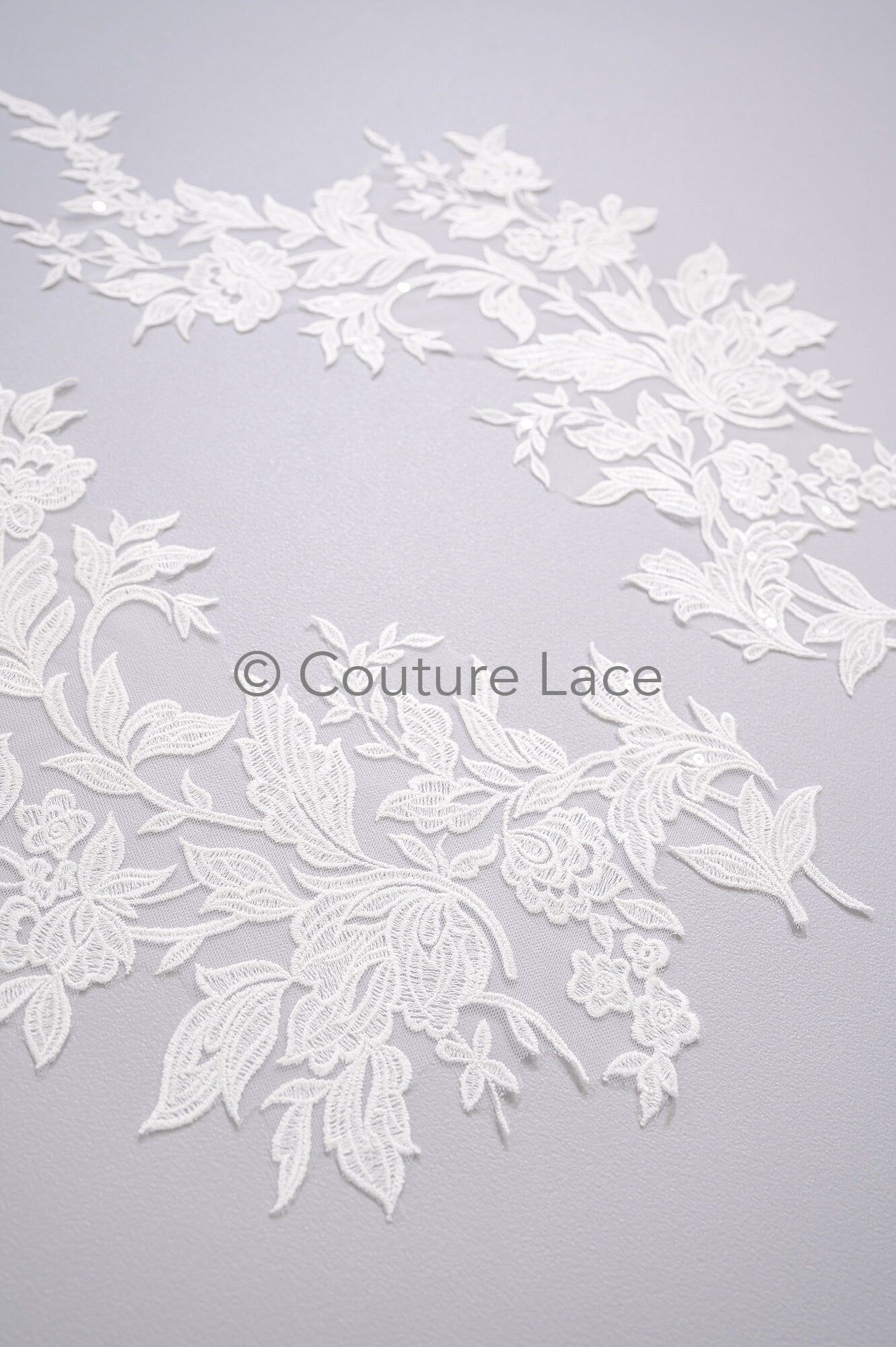 Hochzeit Blumen Applikation/ Blumen Spitzen Applikationen/ romantisches Kleid Applikationen/ Blatt Applikationen// A23-358
