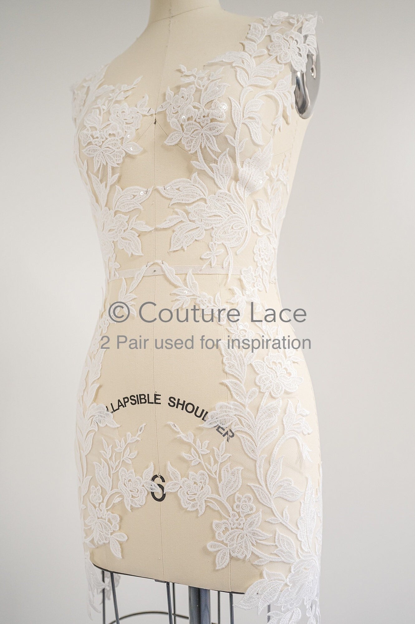 Hochzeit Blumen Applikation/ Blumen Spitzen Applikationen/ romantisches Kleid Applikationen/ Blatt Applikationen// A23-358