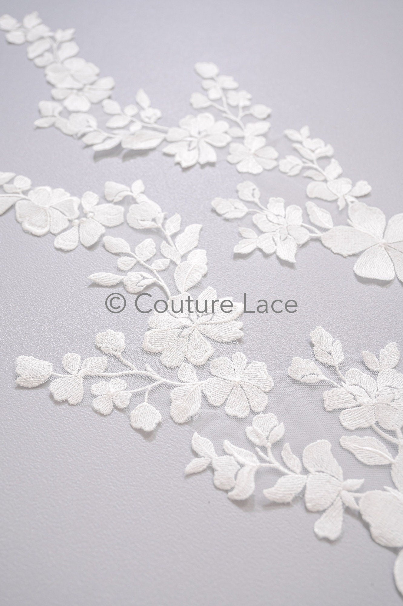 Hochzeit Blumen Applikation/ Blumen Spitze Applikation/ romantisches Kleid Spitzen Applikation/ Braut Blatt Applikationen// A23-360