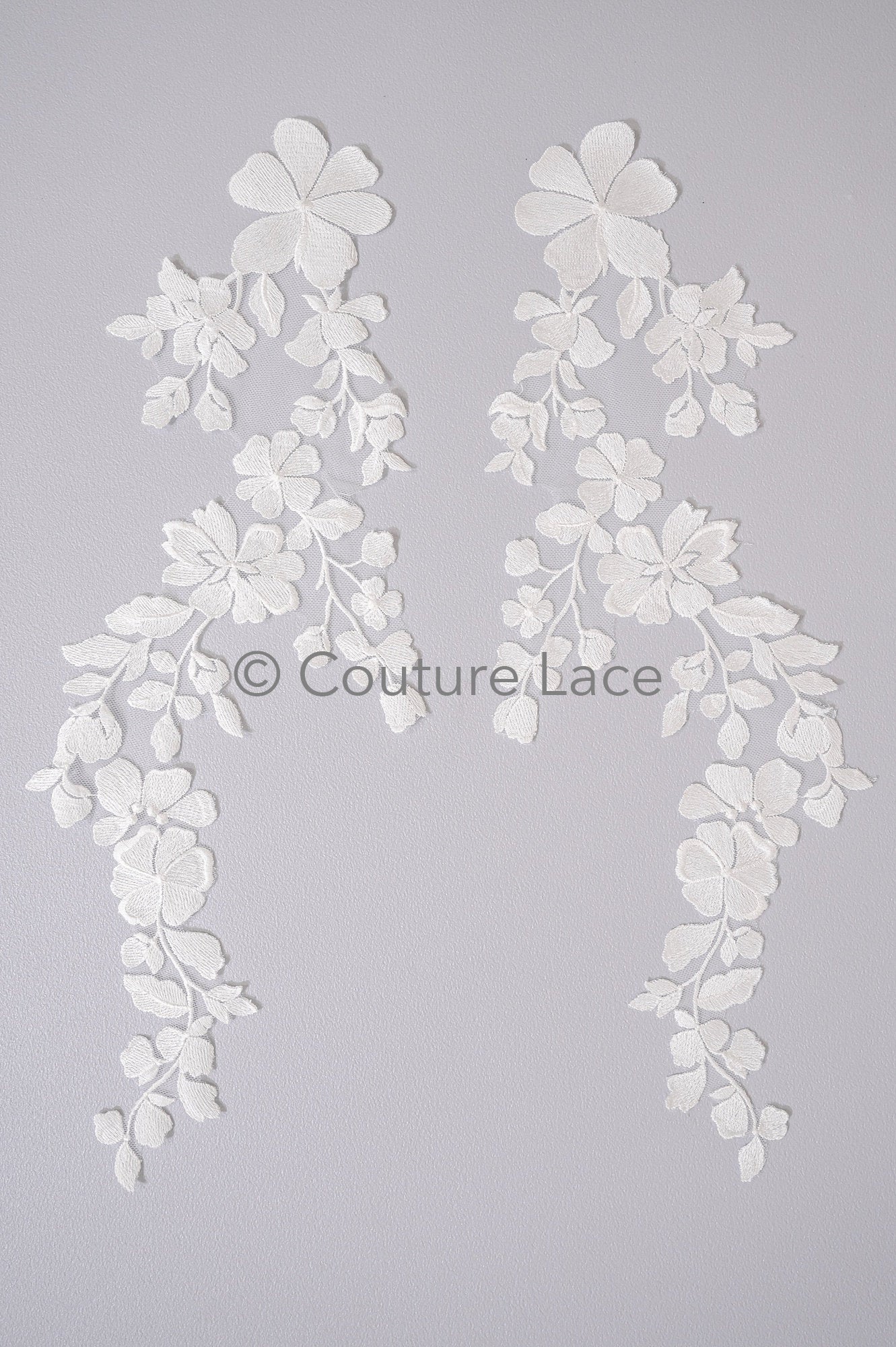 Hochzeit Blumen Applikation/ Blumen Spitze Applikation/ romantisches Kleid Spitzen Applikation/ Braut Blatt Applikationen// A23-360