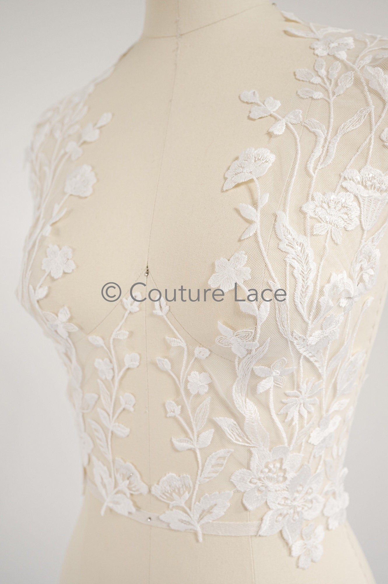Hochzeit Blumen Applikation/ Blumen Spitzen Applikationen/ romantisches Kleid Applikationen/ Blatt Applikationen// A23-361