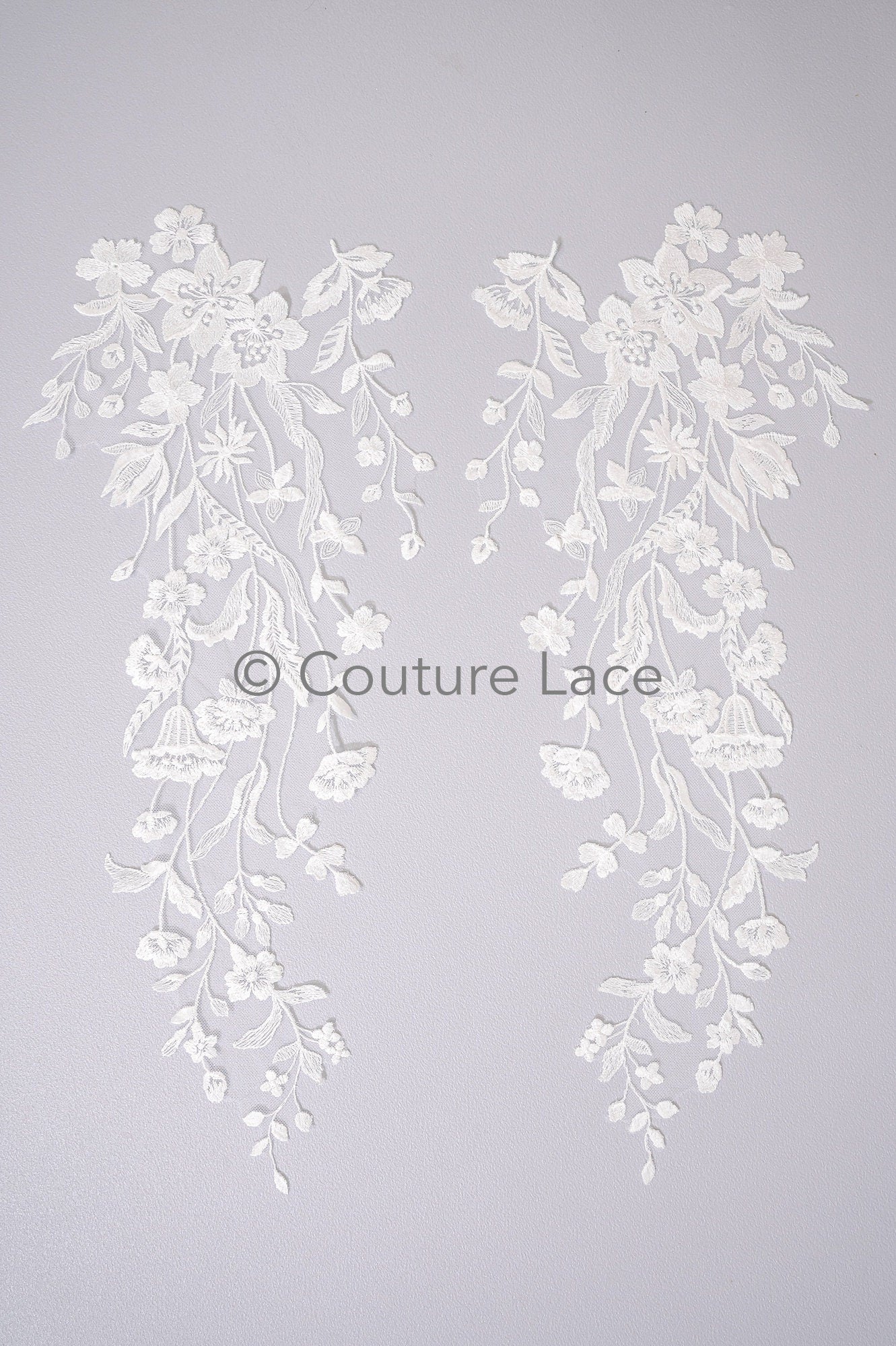 Hochzeit Blumen Applikation/ Blumen Spitzen Applikationen/ romantisches Kleid Applikationen/ Blatt Applikationen// A23-361