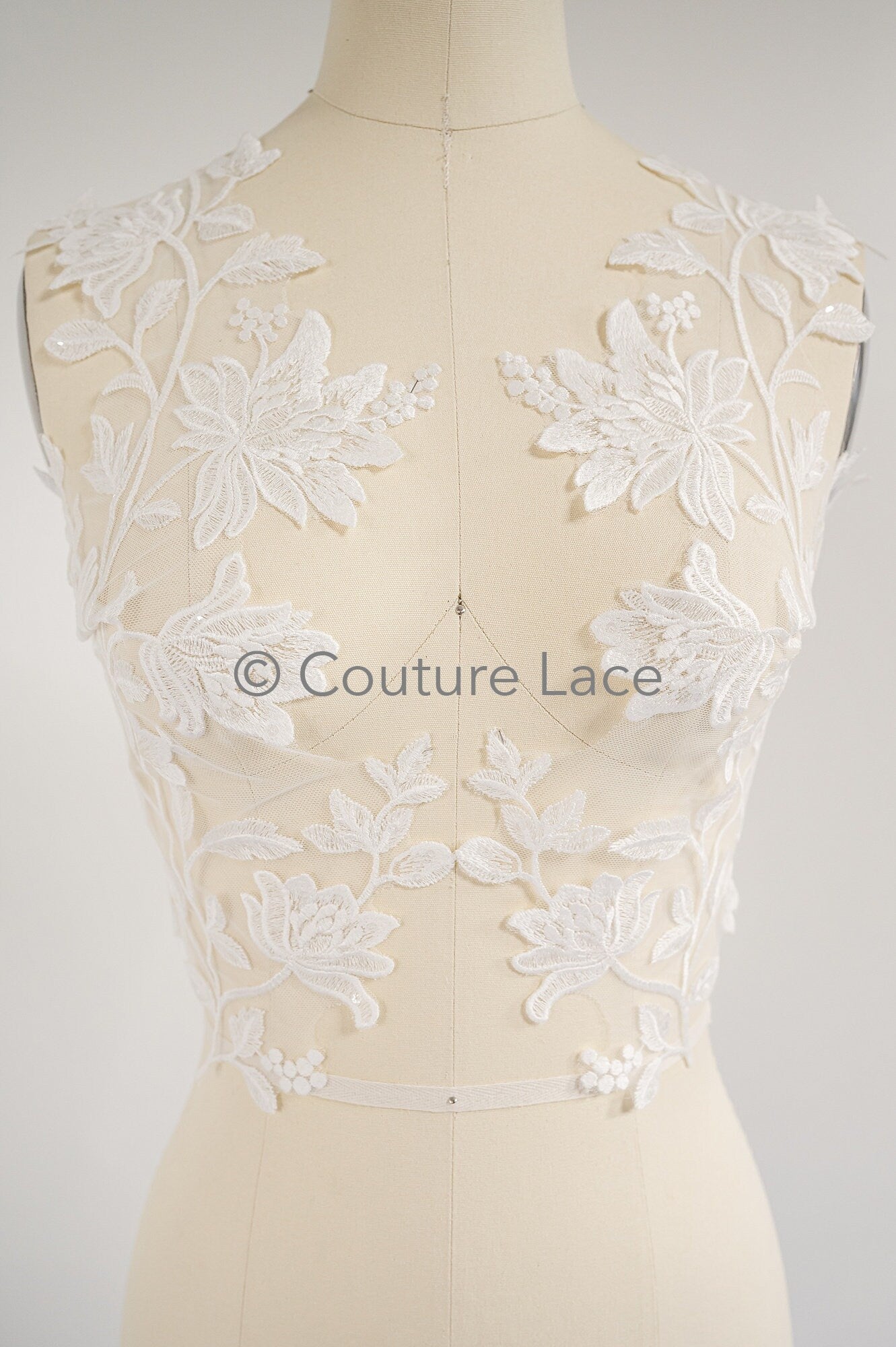 Hochzeit Blumen Applikationen/ Blumen Spitzen Applikationen/ romantisches Kleid Applikationen/ Blatt Applikationen// A23-362