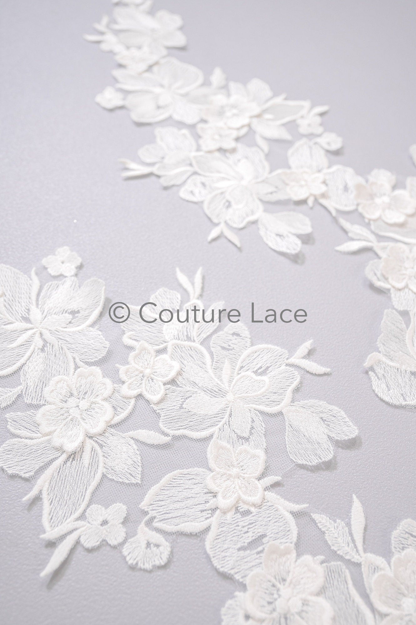 3D Blumen Applikationen/ Blumen Spitze Hochzeit Aufnäher/ romantisches Kleid Applikationen/ Blatt Applikationen// A23-363