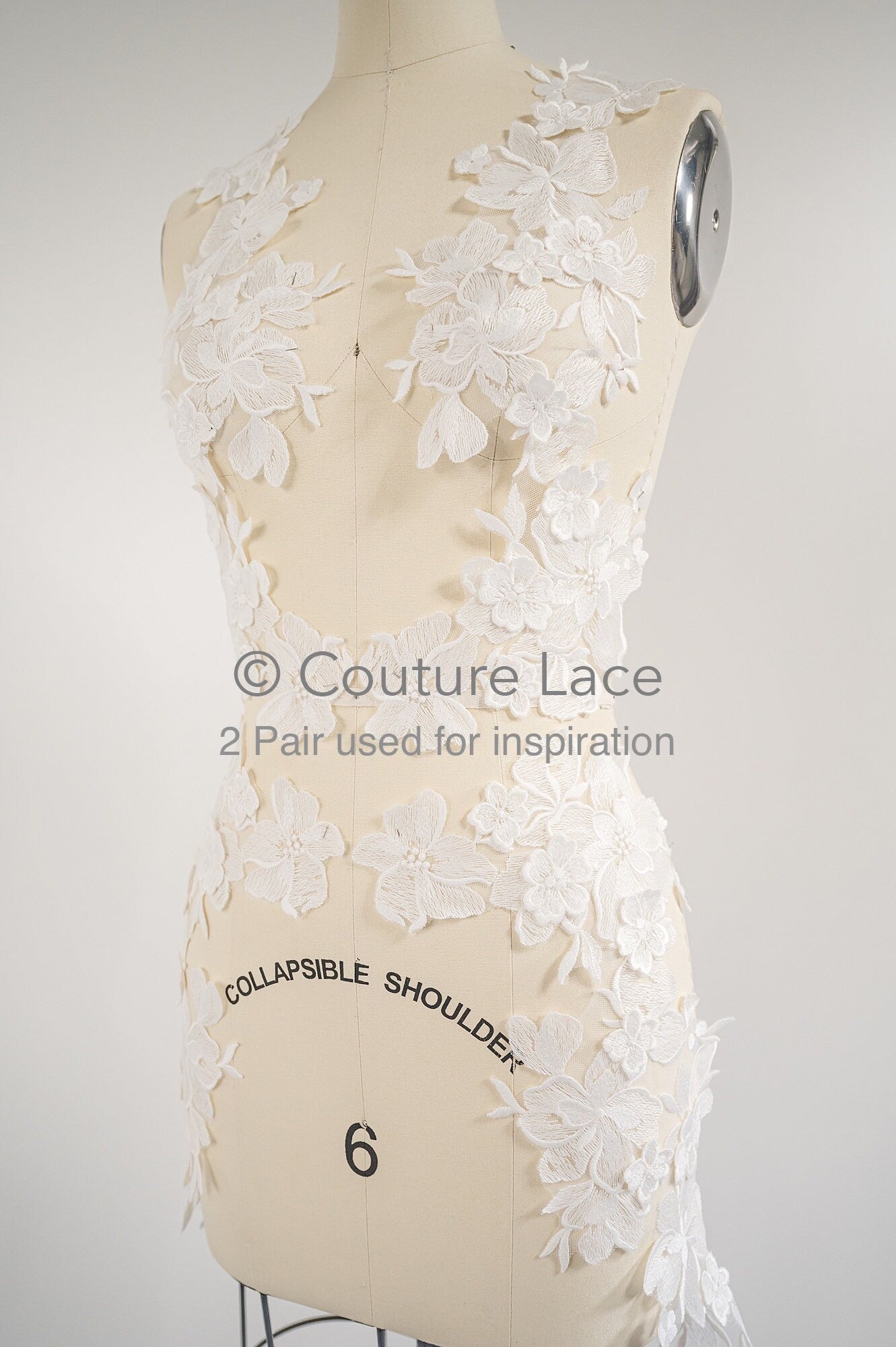 3D Blumen Applikationen/ Blumen Spitze Hochzeit Aufnäher/ romantisches Kleid Applikationen/ Blatt Applikationen// A23-363