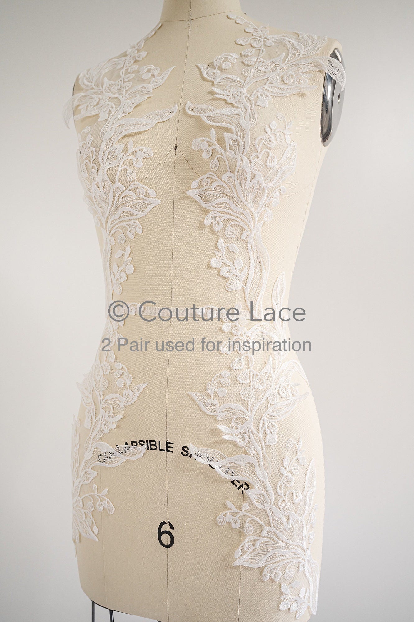 Hochzeit Blumen Applikation/ Blumen Spitze Applikation/ romantisches Kleid Spitzen Applikation/ Braut Blatt Applikationen// A23-367