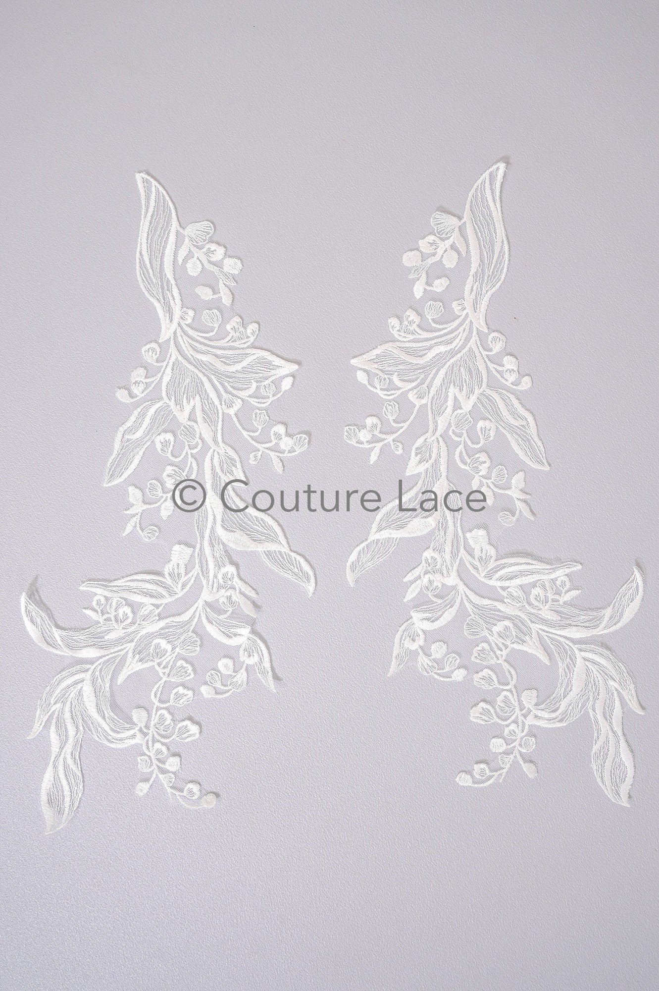 Hochzeit Blumen Applikation/ Blumen Spitze Applikation/ romantisches Kleid Spitzen Applikation/ Braut Blatt Applikationen// A23-367