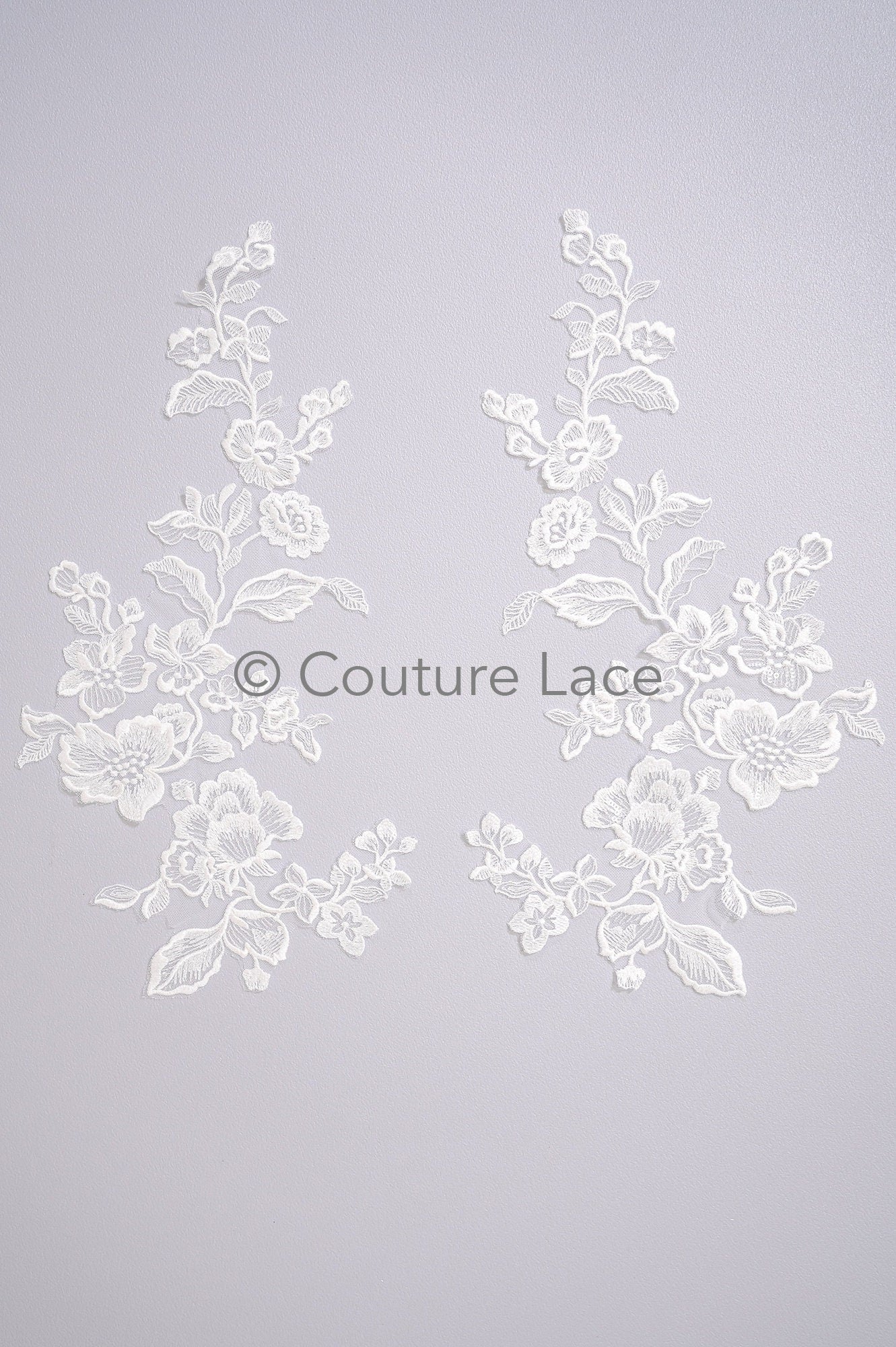 Hochzeit Blumen Applikation/ Blumen Spitzen Applikation/ romantisches Kleid Applikationen/ Blatt Applikationen/ A23-353