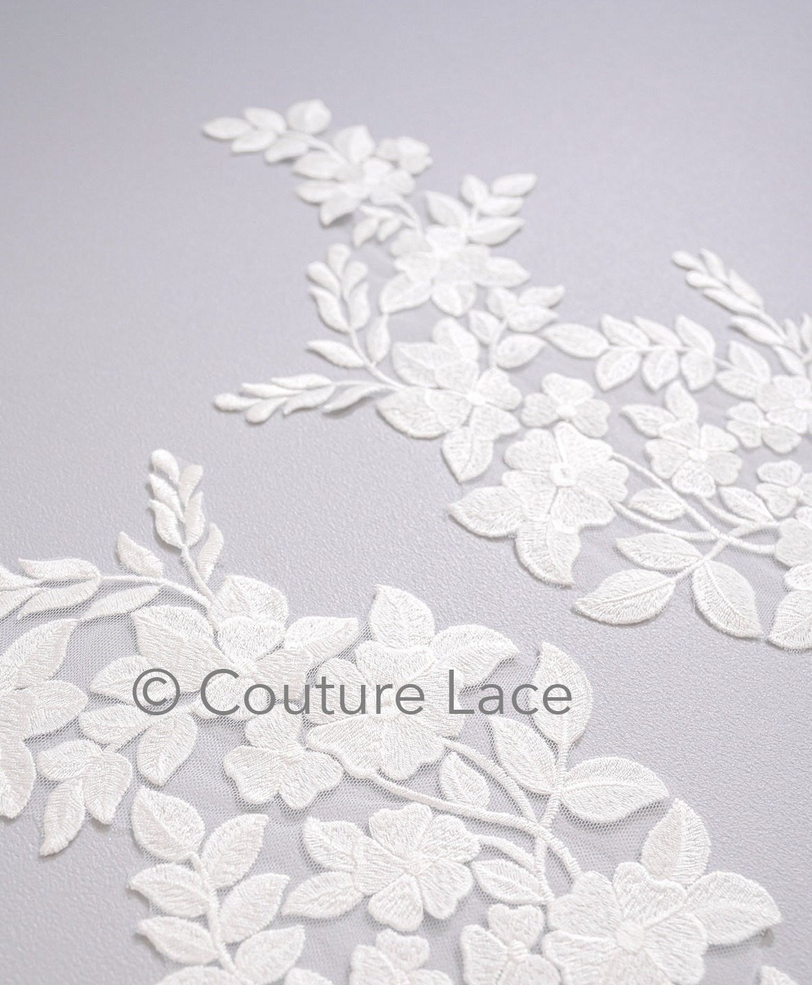 Hochzeit Blumen Applikation/ Blumen Spitze Applikation/ romantisches Kleid Applikationen/ Blatt Applikationen// A23-355