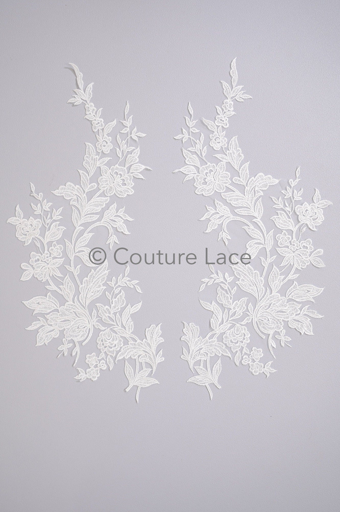 Hochzeit Blumen Applikation/ Blumen Spitzen Applikationen/ romantisches Kleid Applikationen/ Blatt Applikationen// A23-358