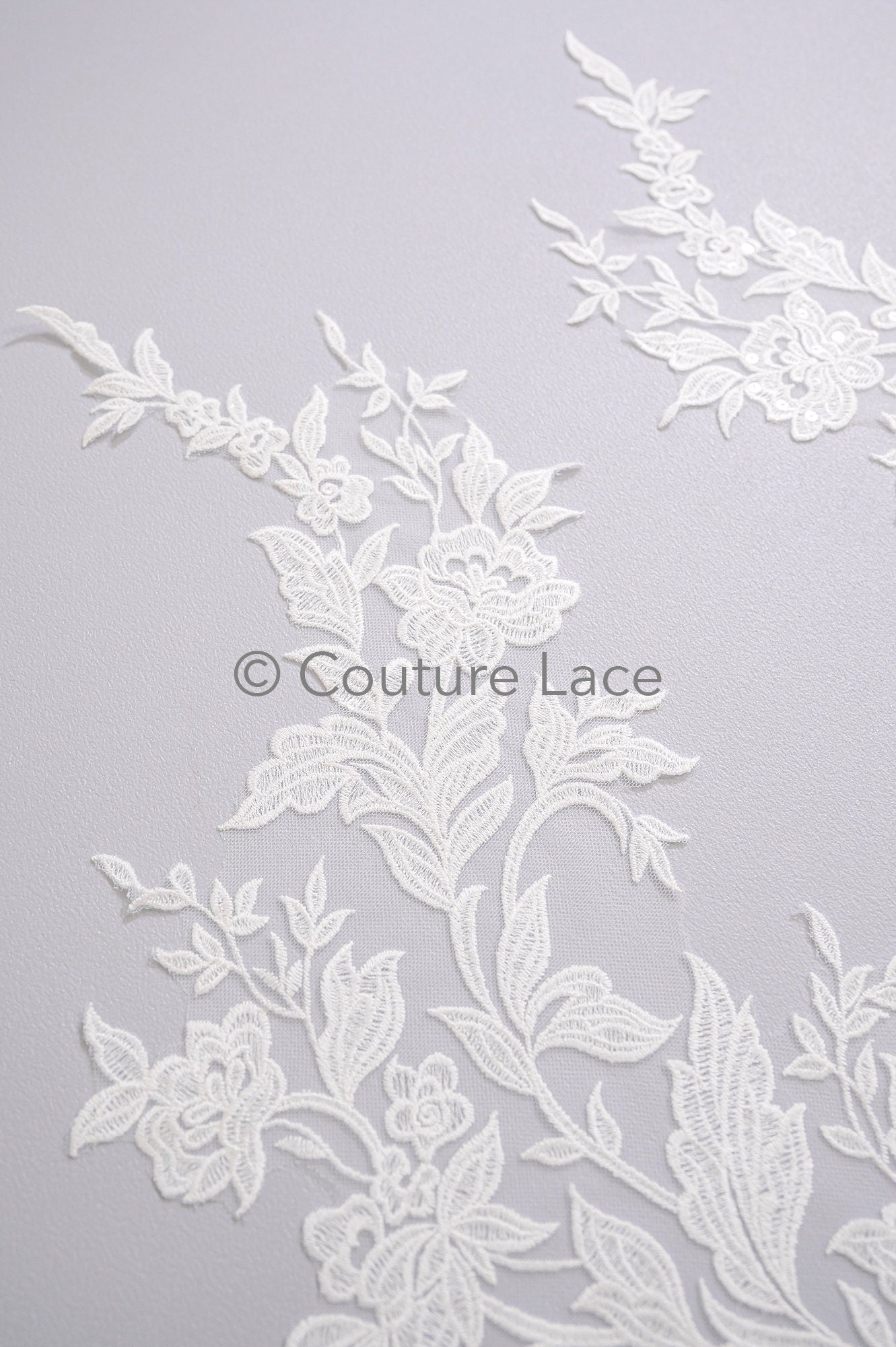 Hochzeit Blumen Applikation/ Blumen Spitzen Applikationen/ romantisches Kleid Applikationen/ Blatt Applikationen// A23-358