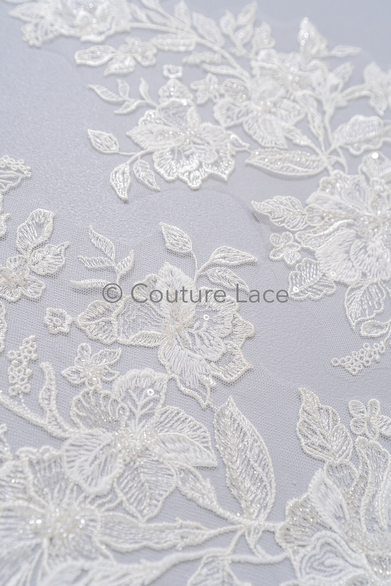 Pearl Bridal Patch / Pearl Flower Applique / Wedding Dress Lace Applique / Leaf Applique / / A23-230