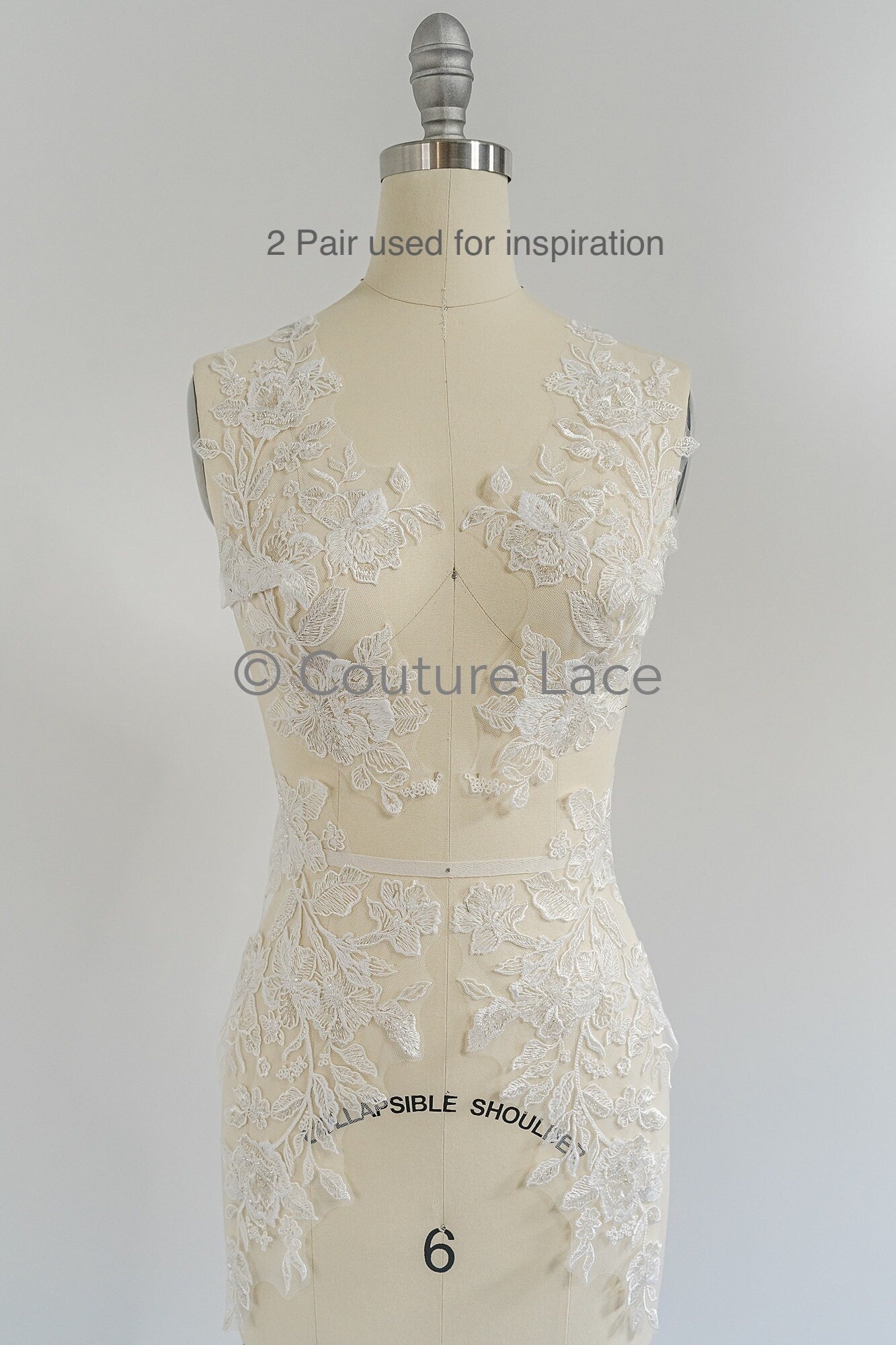 Pearl Bridal Patch / Pearl Flower Applique / Wedding Dress Lace Applique / Leaf Applique / / A23-230