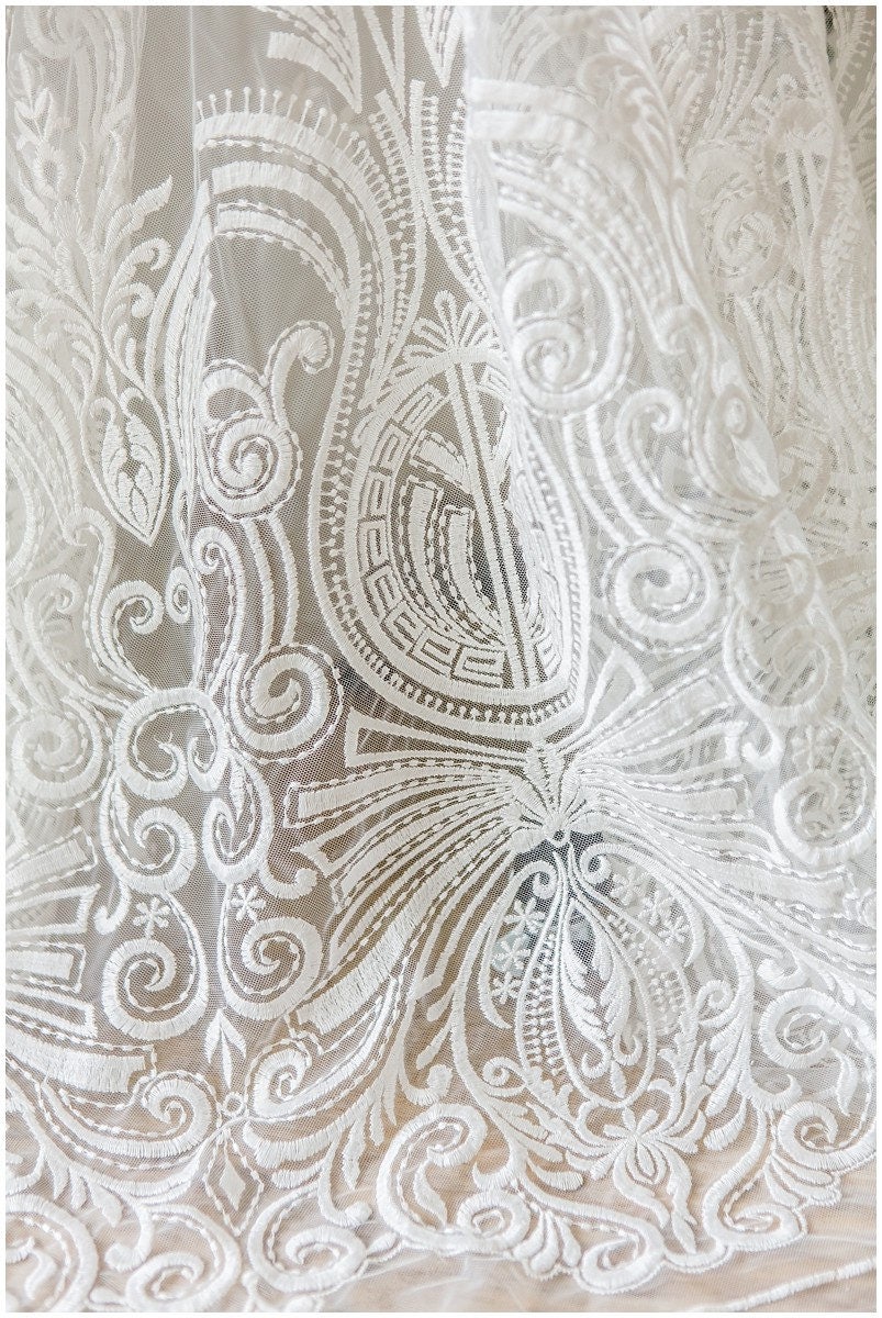 Weiche Brautspitze Off-White/ Boho Hochzeitsspitze/ Braut Spitzenstoff/ romantische Spitze// L17-051