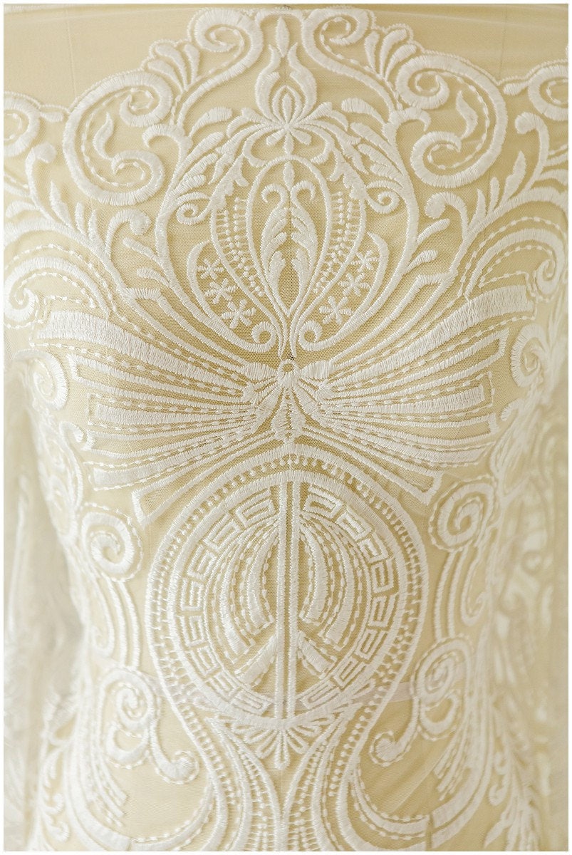 Weiche Brautspitze Off-White/ Boho Hochzeitsspitze/ Braut Spitzenstoff/ romantische Spitze// L17-051