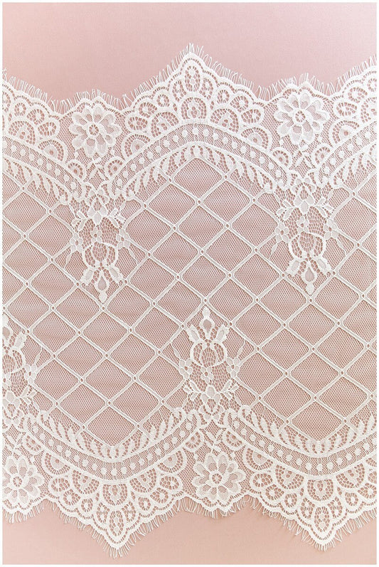 3 MÈTRES Net Lace TRIM/ Cils Mariage Dentelle/ Net Lingerie Dentelle Garniture/ Mariée Chantilly Fleur Dentelle/ Robe de soirée Dentelle Garniture// C17-045