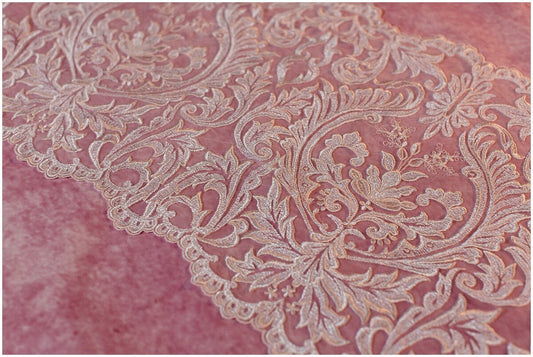 Garniture en dentelle Guipure/ Garniture en dentelle nuptiale/ Garniture en dentelle robe de mariée/ Garniture en dentelle ivoire blanc cassé// T17-014