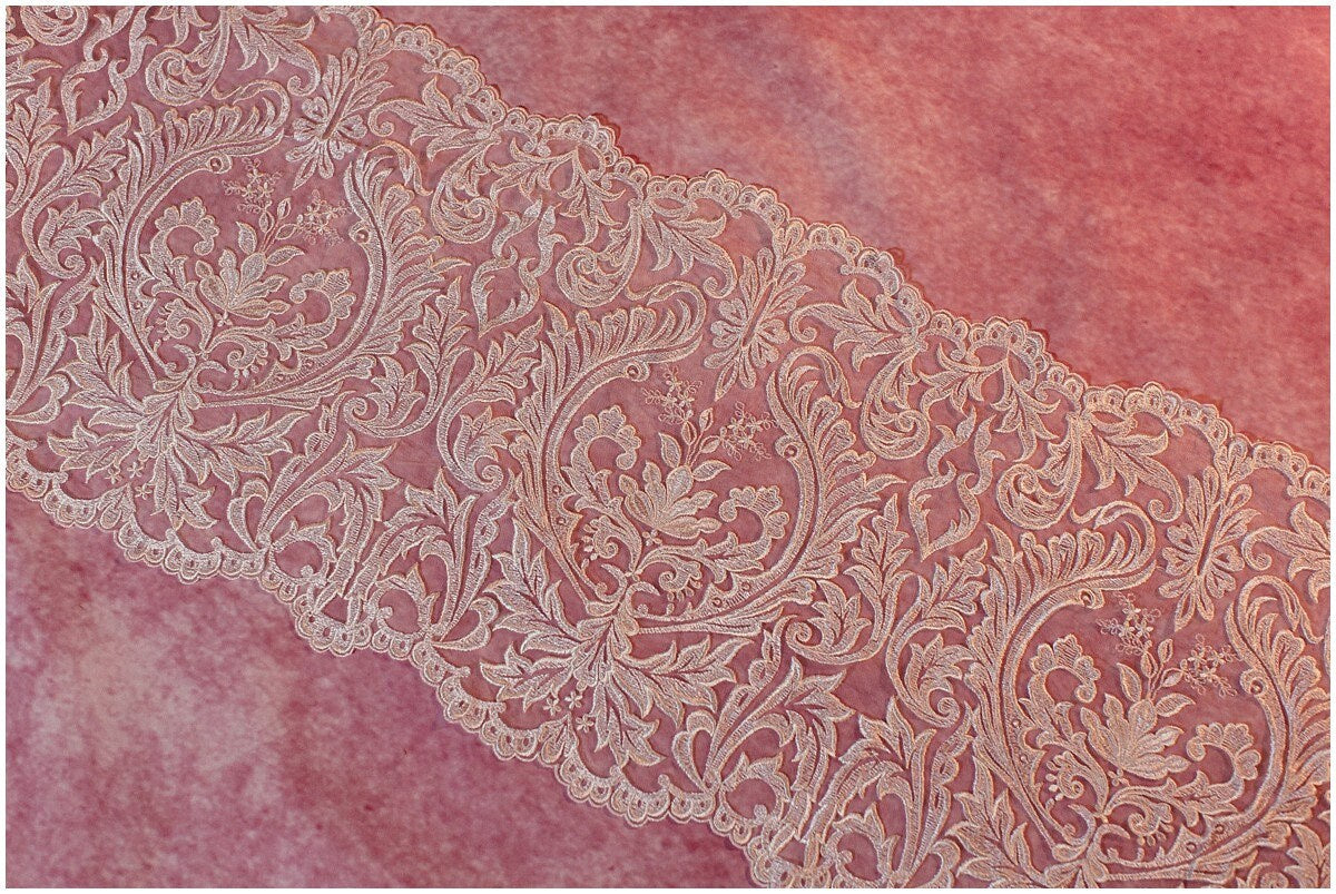 Guipure lace trim/ bridal lace trim/ wedding dress lace trim/ off-white ivory lace trim// T17-014
